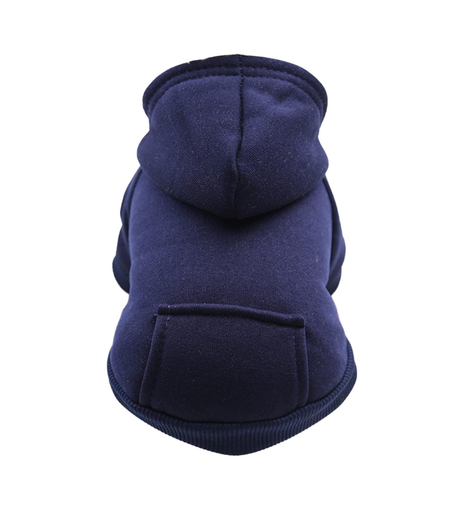 Amaone Waterproof Dog Coat - Winter Warm Jacket & Fleece Hoodie for Puppies & Small Dogs | XS 1024thdebka-Navy - Buy Online on GoSupps.com