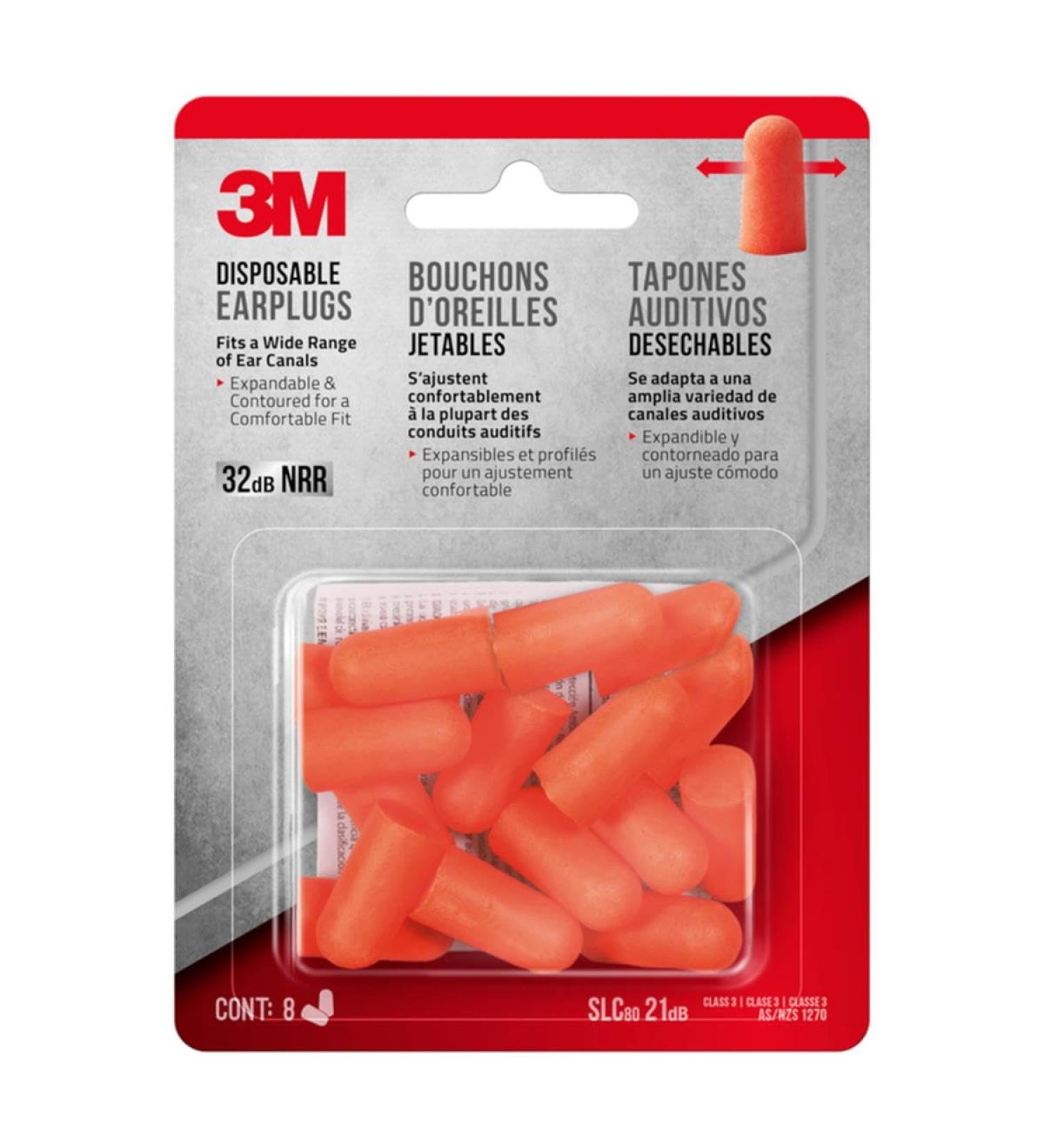 3M DISPS EARPLG 32DB 8PR
