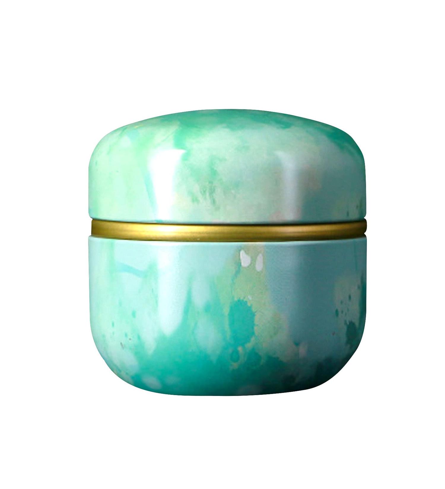 Topwon Talc-Free Body Powder Container with Puff- Green | Dusting Loose Powder Case for Baby and Women | Home and Travel Friendly - Buy Online on GoSupps.com