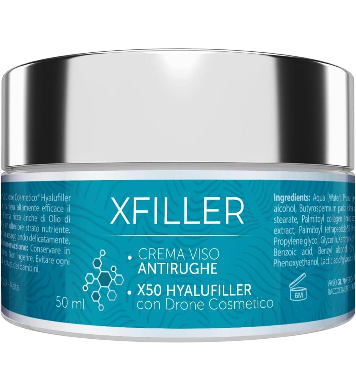 Aloha Labs Xfiller Face Cream AntiAging Hyaluronic Acid Moisturizing Day Cream with Collagen and X50 HYALUFILLER Rejuvenating Effect for Radiant Skin 50ml - Buy Online on GoSupps.com