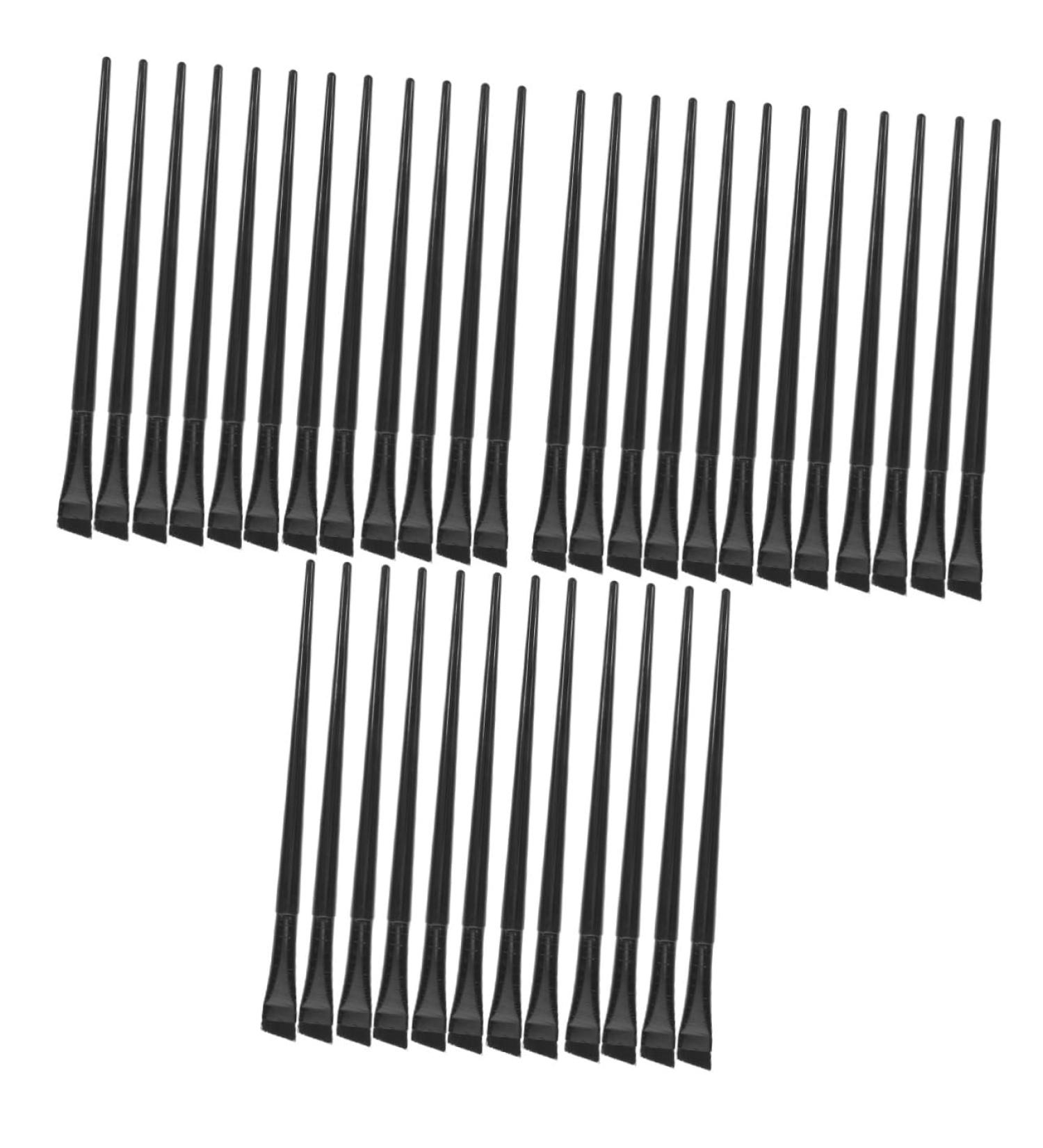 WOONEKY 36 Pcs Eyeliner Brush Eye Shadow Brush Eyeshadow Brush Eyeliner Smudge Brush Black Wooden Handle - Buy Online on GoSupps.com