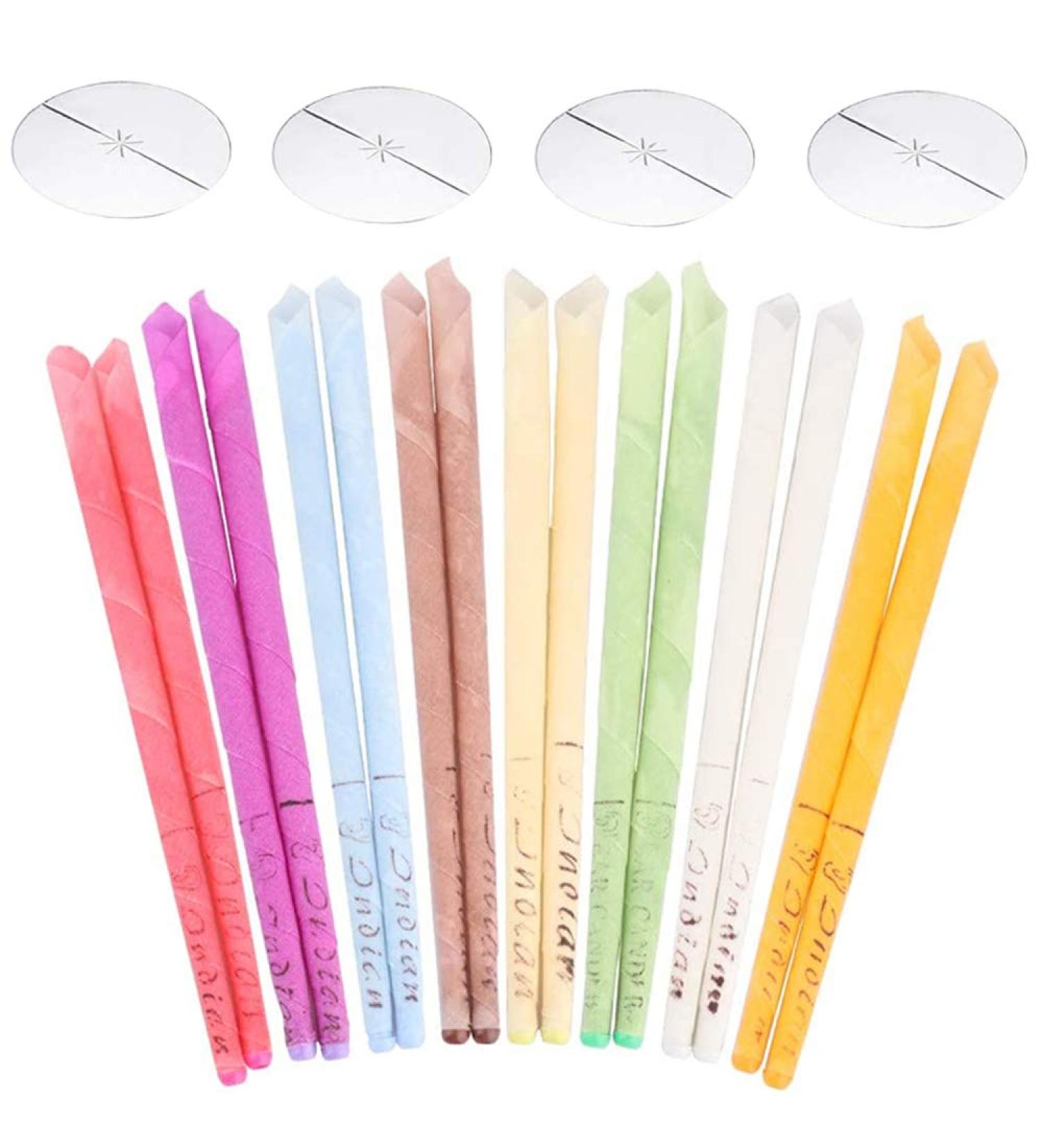 Organic Ear Candles Kit - 16 Pieces Hopi Ear Candles for Relaxation & Ear Care | Aromatherapy & Natural Ear Cleaning - Buy Online on GoSupps.com