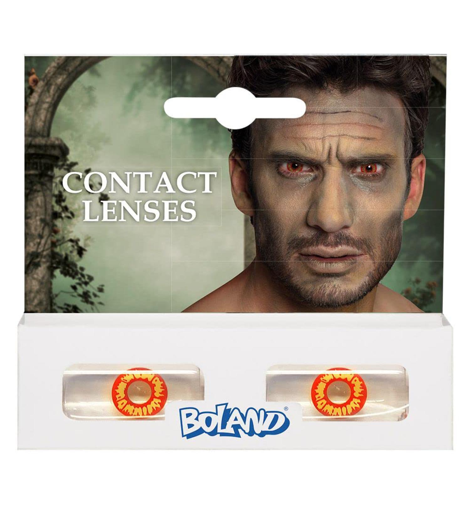 Boland Coloured Motif Contact Lenses - Non-Prescription Monthly 2 Pieces for Carnival Theme Parties & Halloween - Buy Online on GoSupps.com