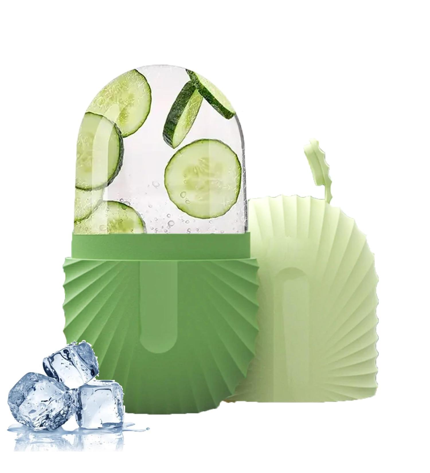 Ice Roller For Face Eyes and Neck To Brighten Skin & Enhance Your Natural Glow/Reusable Facial Treatment to Tighten & Tone Skin & De-Puff The Eye Area (Green) - Buy Online on GoSupps.com
