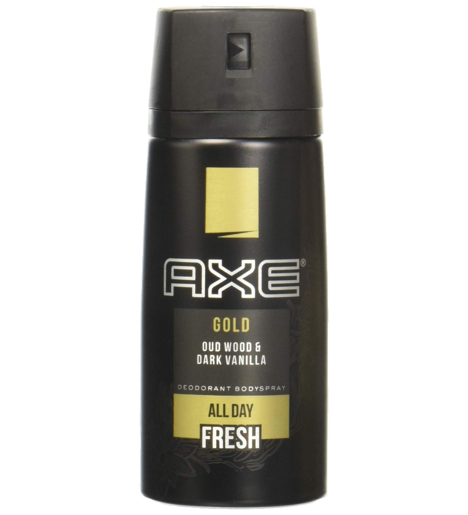 4 oz Gold Oud Wood & Dark Vanilla Deodorant Body Spray - Long-Lasting Freshness - Buy Online on GoSupps.com