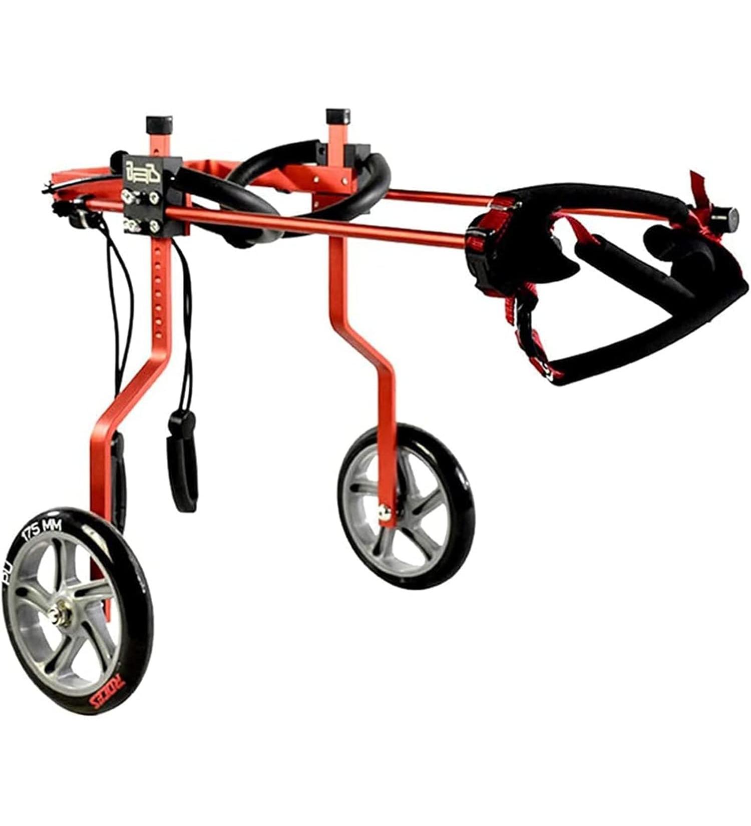 Pet Wheelchair for Medium Dog Adjustable Stainless Steel Cart Pet/Cat Dog Wheelchair Hind Leg Rehabilitation