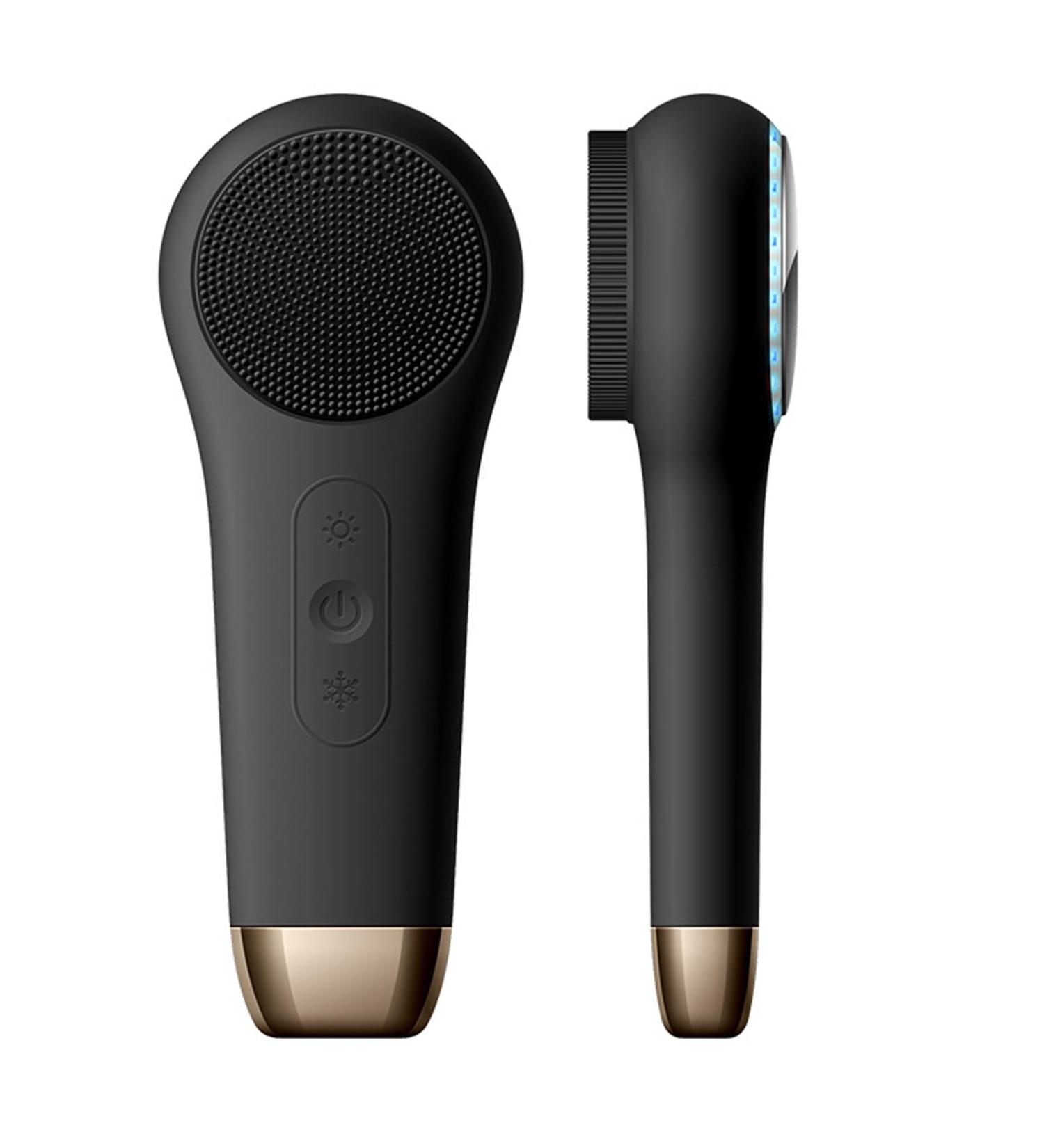 Silicone Facial Cleansing Brush IPX7 Waterproof Mild but Deep Cleaning 15000RPM Vibration Lift Firm and Tone Skin Rechargeable Face Scrub Brush for All Skins Black - Buy Online on GoSupps.com