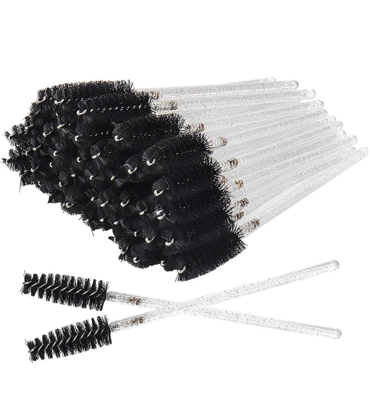 200 Eyelash Brushes Set | Eyelash Extension & Brow Brush Kit | Black Mascara Applicators for Beauty Salon & Home Use - Buy Online on GoSupps.com