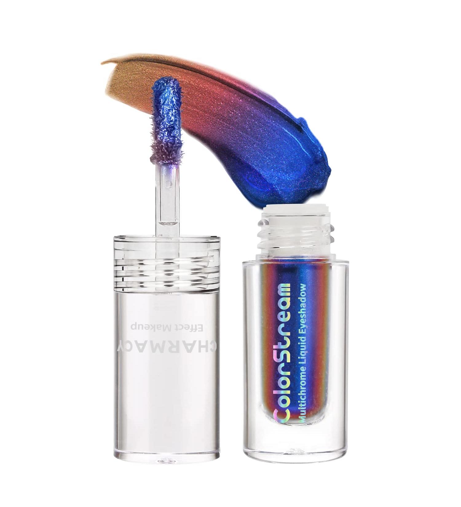CHARMACY Liquid Duochrome Eyeshadow - Multi-Dimensional Metallic Pigments for Long Lasting Glitter Eye Looks - Sparkling Shiny Makeup (01) - Buy Online on GoSupps.com