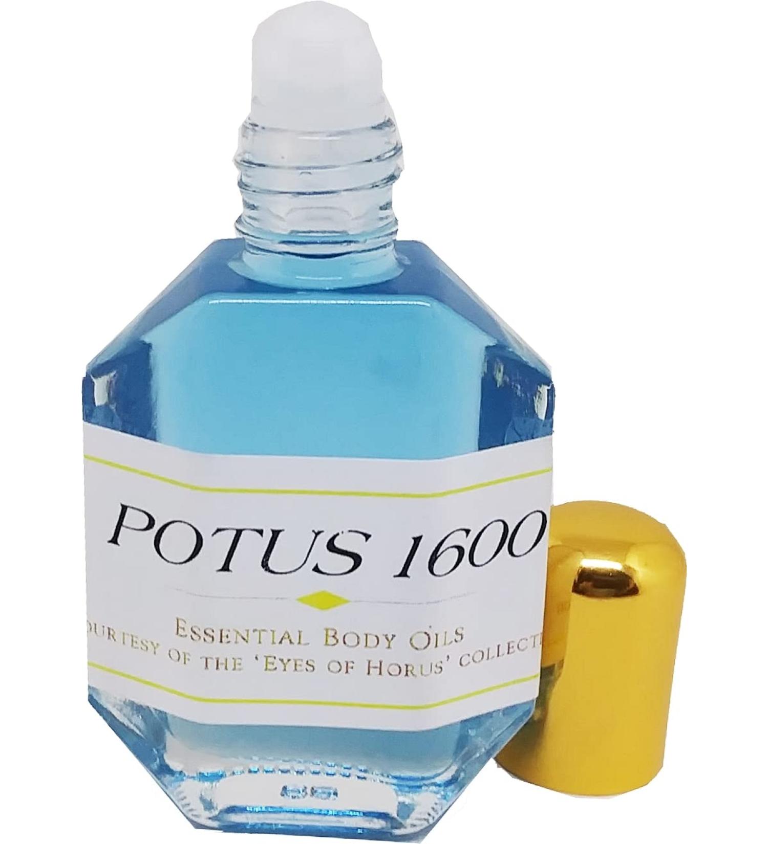 President Obama: POTUS 1600 For Men Scented Body Oil Fragrance Roll-On - Blue - 1/2 oz. - ID#4808 0.5 Fl Oz (Pack of 1)