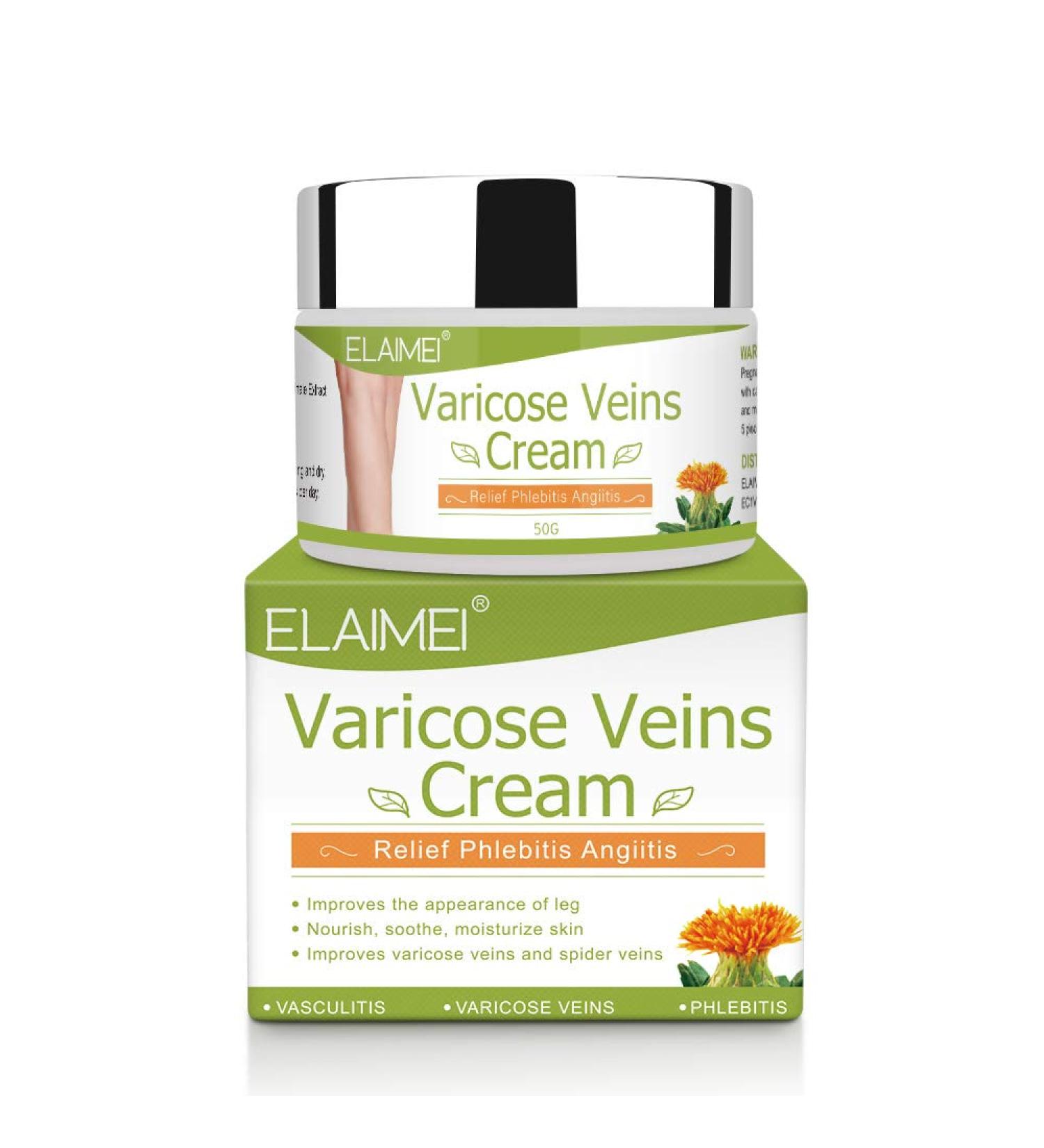Varicose Veins Cream: Fast Relief for Phlebitis, Angiitis, Inflammation, and Spider Veins - Buy Online on GoSupps.com