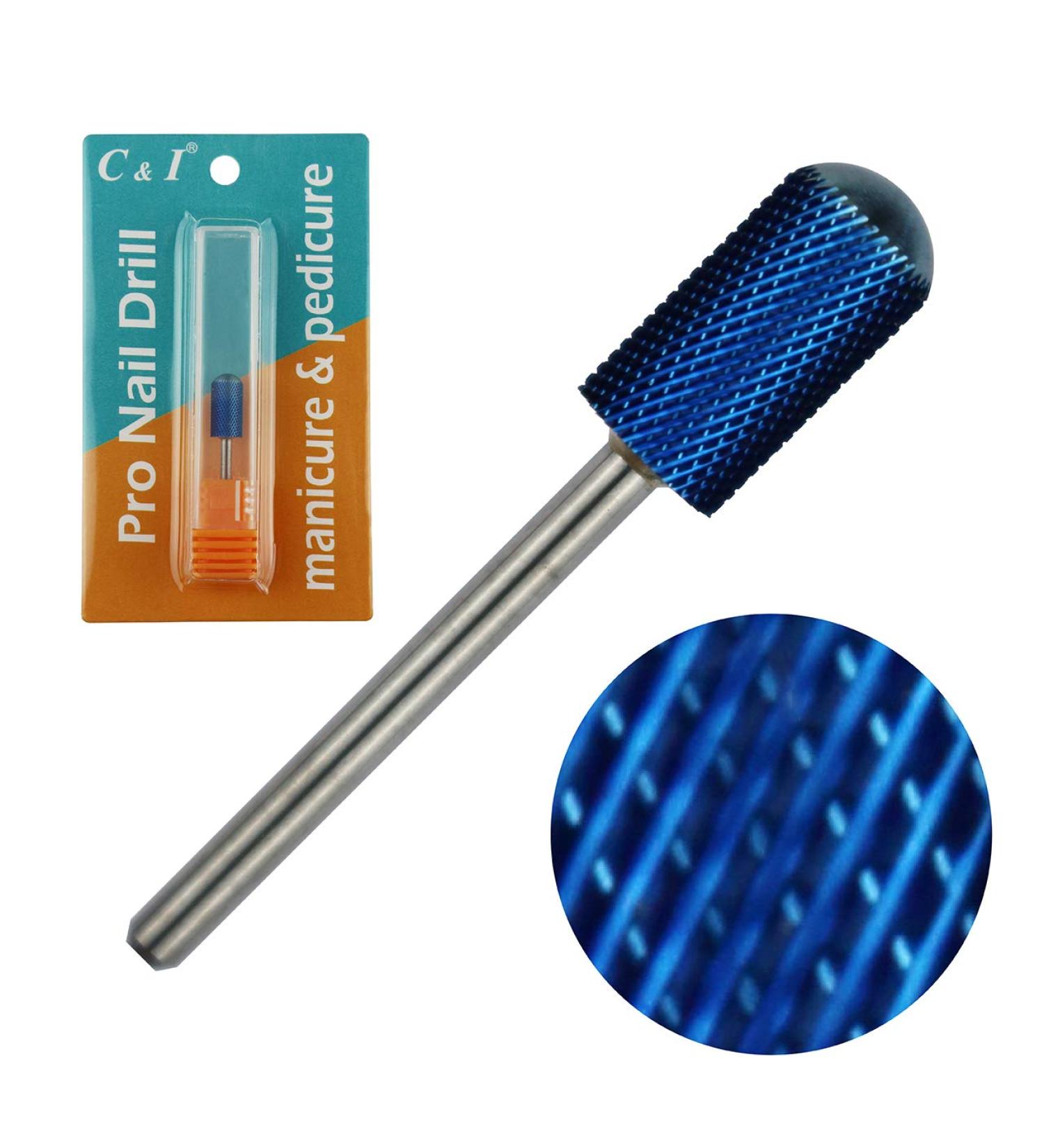 Large Barrel Smooth Top Nail Drill Bit of Electric Manicure Drill Machine Fast Remove Nail Gel Acrylic Gel & Nail Colors (Fine -F Blue) Fine -F Blue - Buy Online on GoSupps.com