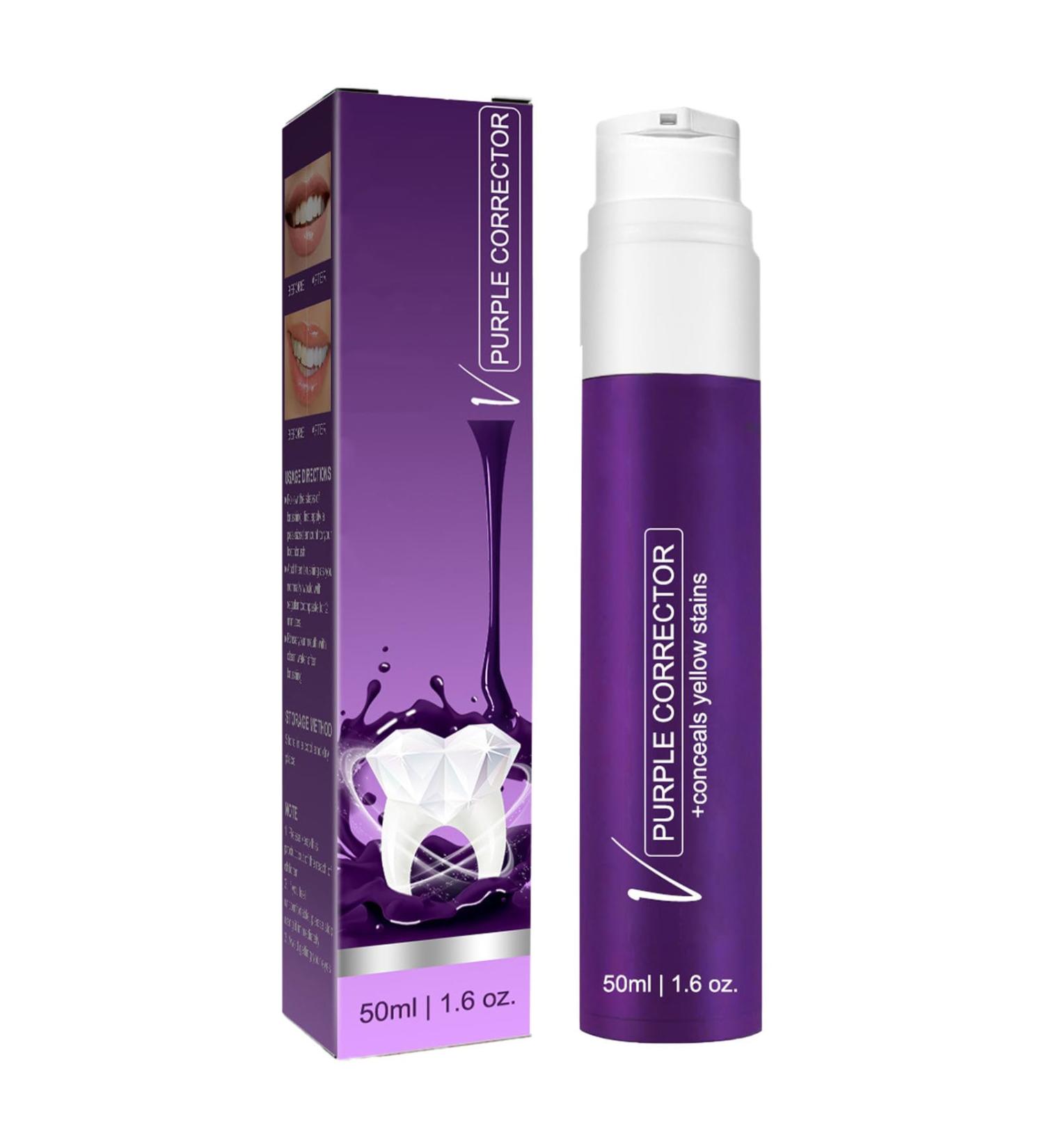 Voiakiu V34 Color Correcting Toothpaste 50ML Teeth Cleaning Toothpaste Toothpaste for Teeth Whitening and Color Correction Removes Stains Improves Tooth Color - Buy Online on GoSupps.com