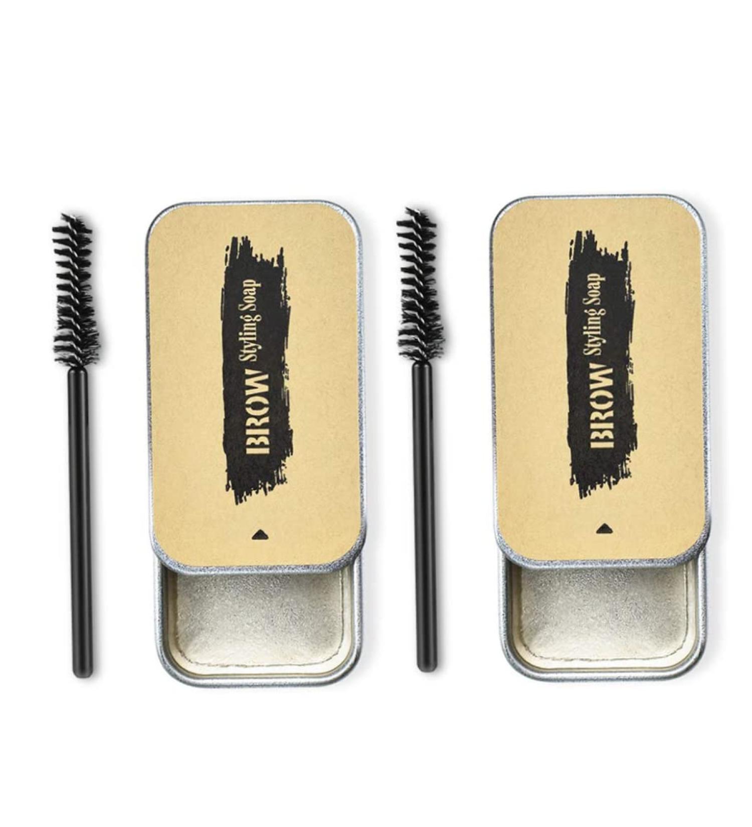 Eyebrow soap Wild eyebrow soap eyebrow eyebrows with Waterproof waxpheat Waterproofing gel wax adjustment gel eyebrow wax 2pcs - Buy Online on GoSupps.com