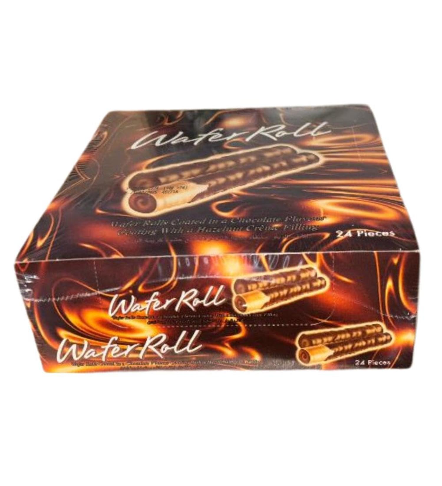 Wafer Roll Hazelnut cream 18 grams Pack of 24 - Buy Online on GoSupps.com