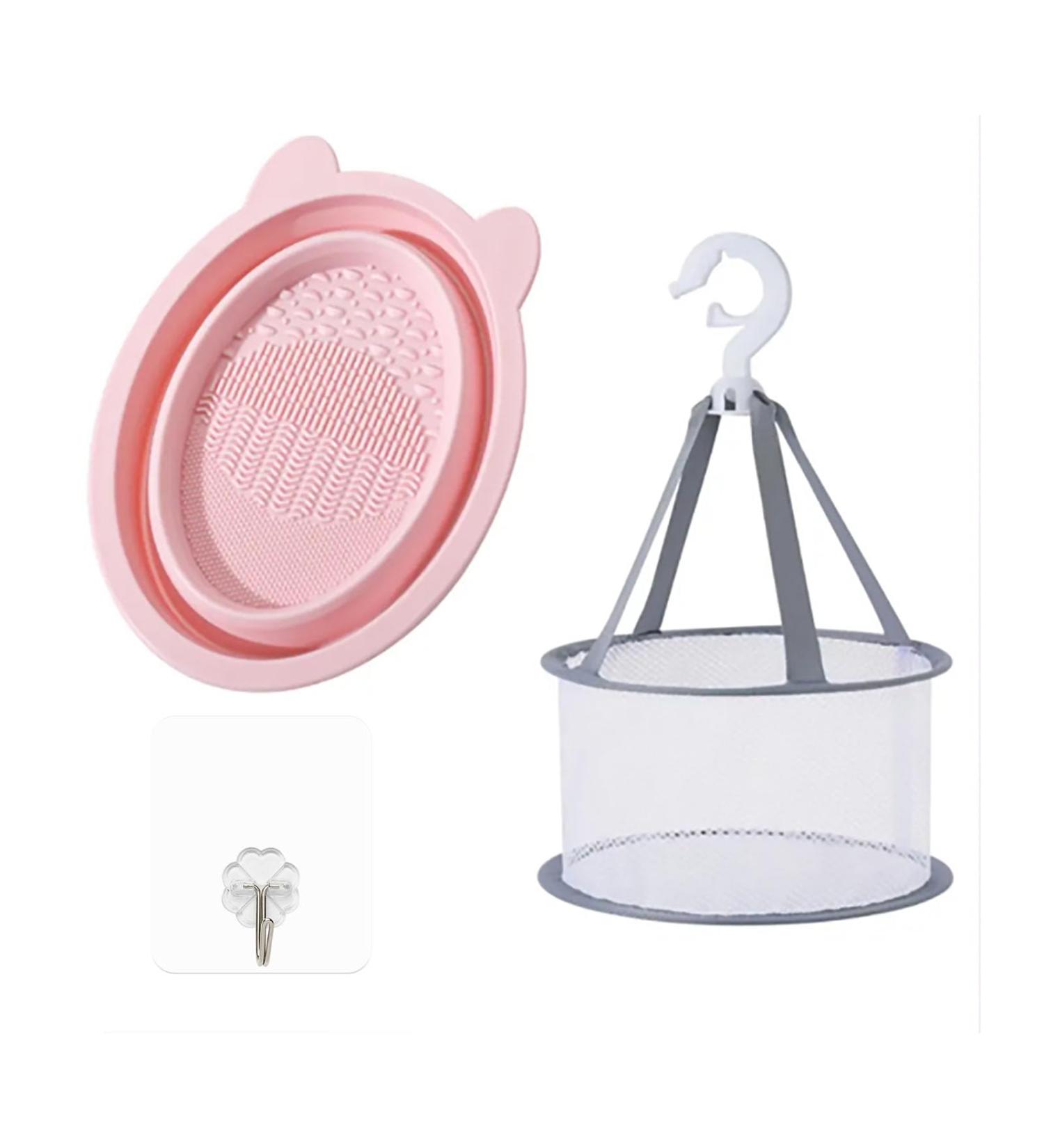 Make Up Brush Cleaner Set Makeup Brushes Cleaner Pad And Makeup Sponge Cleaner Foldable Makeup Brush Cleaner Brush Cleaning Bowl With Mesh Drying Rack Basket to Dry Makeup - Buy Online on GoSupps.com