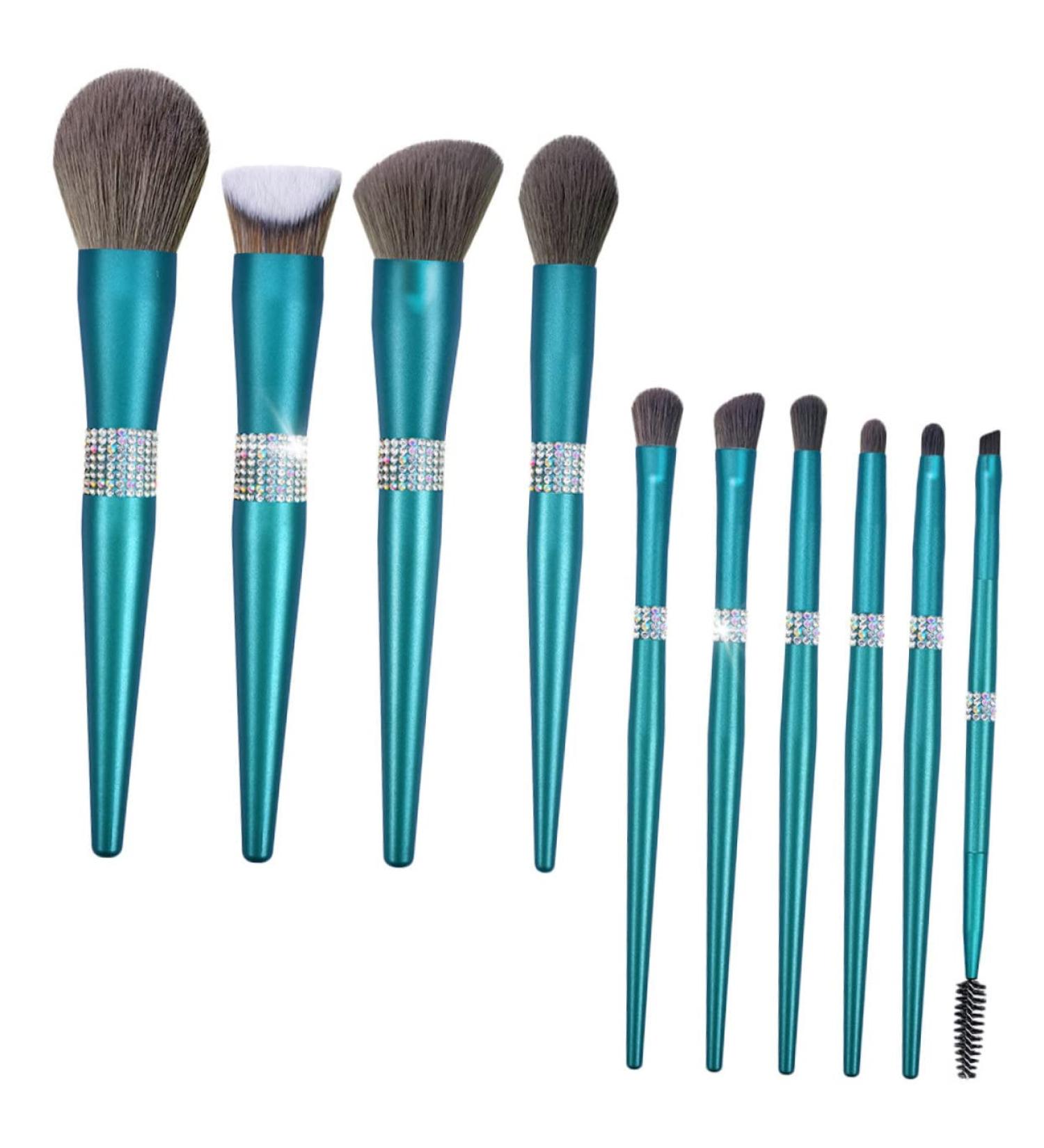 minkissy 4 Sets Diamond Makeup Brush Cosmetic Eye Powder Applicator Face Makeup Brush Eyeshadow Makeup Brush Cosmetology Kit Makeup Brush for Women Rhinestones Miss Plastic Tool Brush - Buy Online on GoSupps.com