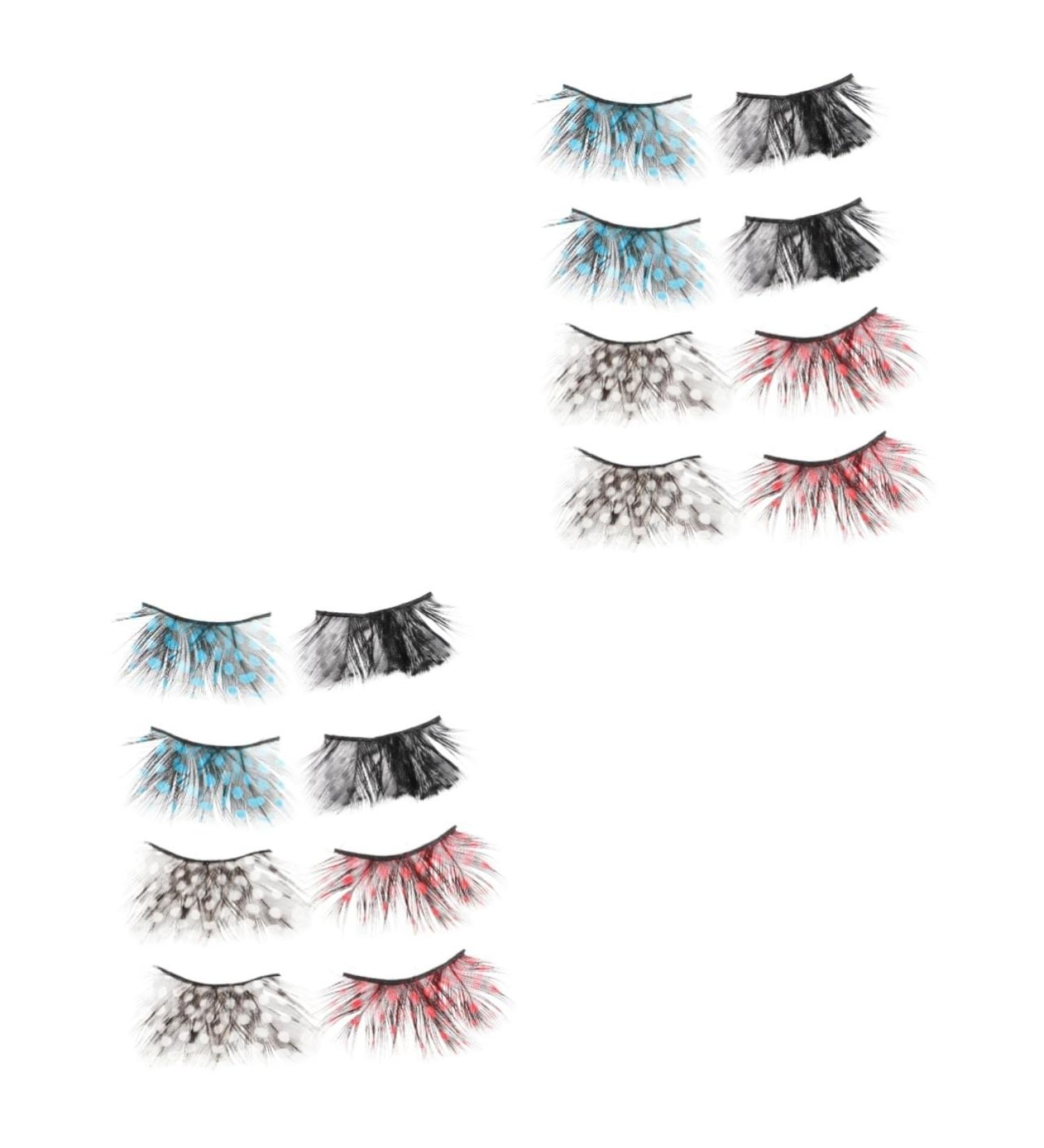 FRCOLOR 8 Pairs Fake Eyelashes Halloween False Eyelashes Halloween Makeup Thick False Eyelashes Party Makeup False Eyelashes Fake Lashes Halloween Cosplay False Eyelash Lash Tool - Buy Online on GoSupps.com