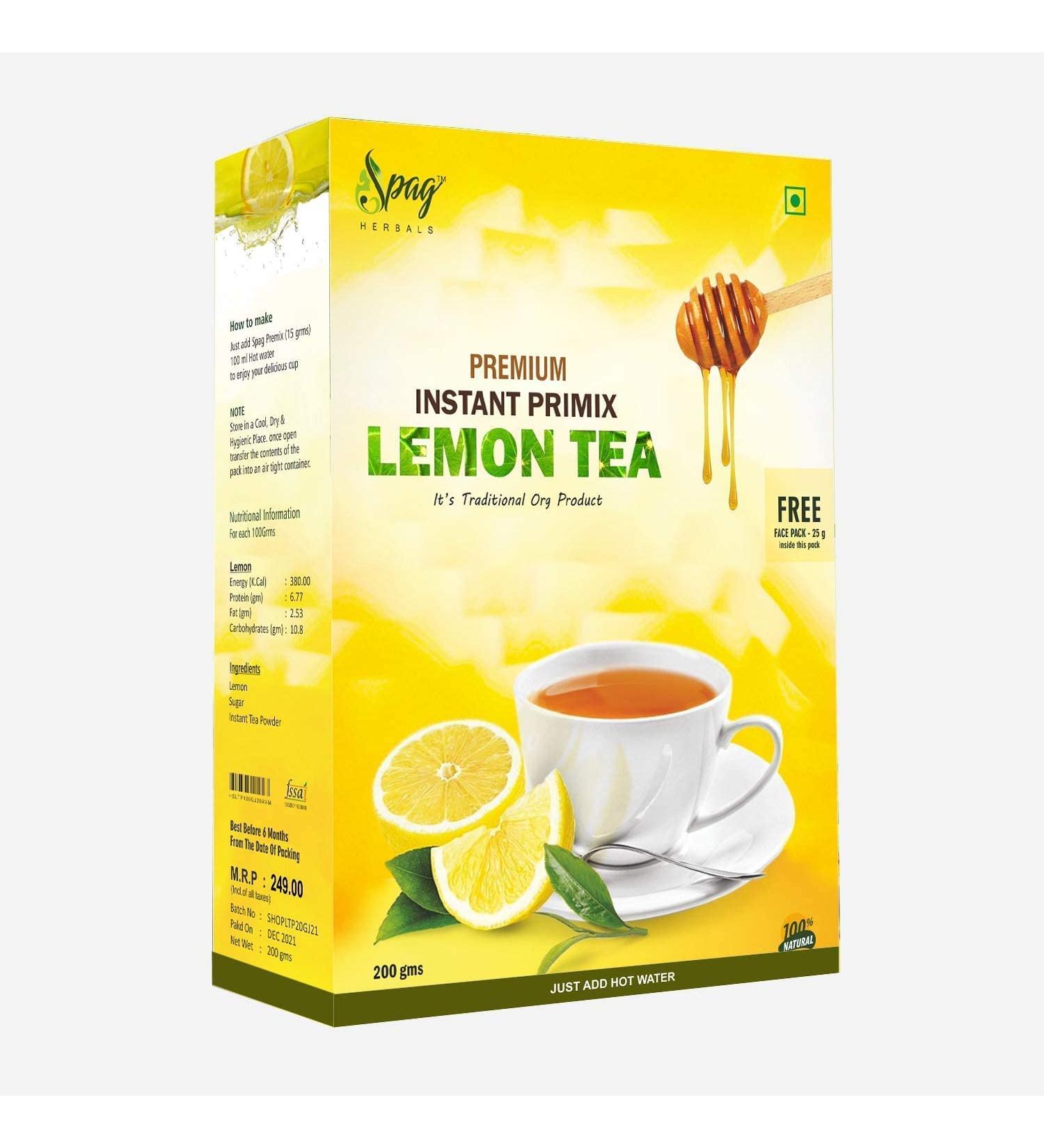  AOZA AOZA Spag Herblas Instant Lemon Tea Powder 200g - Buy Online on GoSupps.com