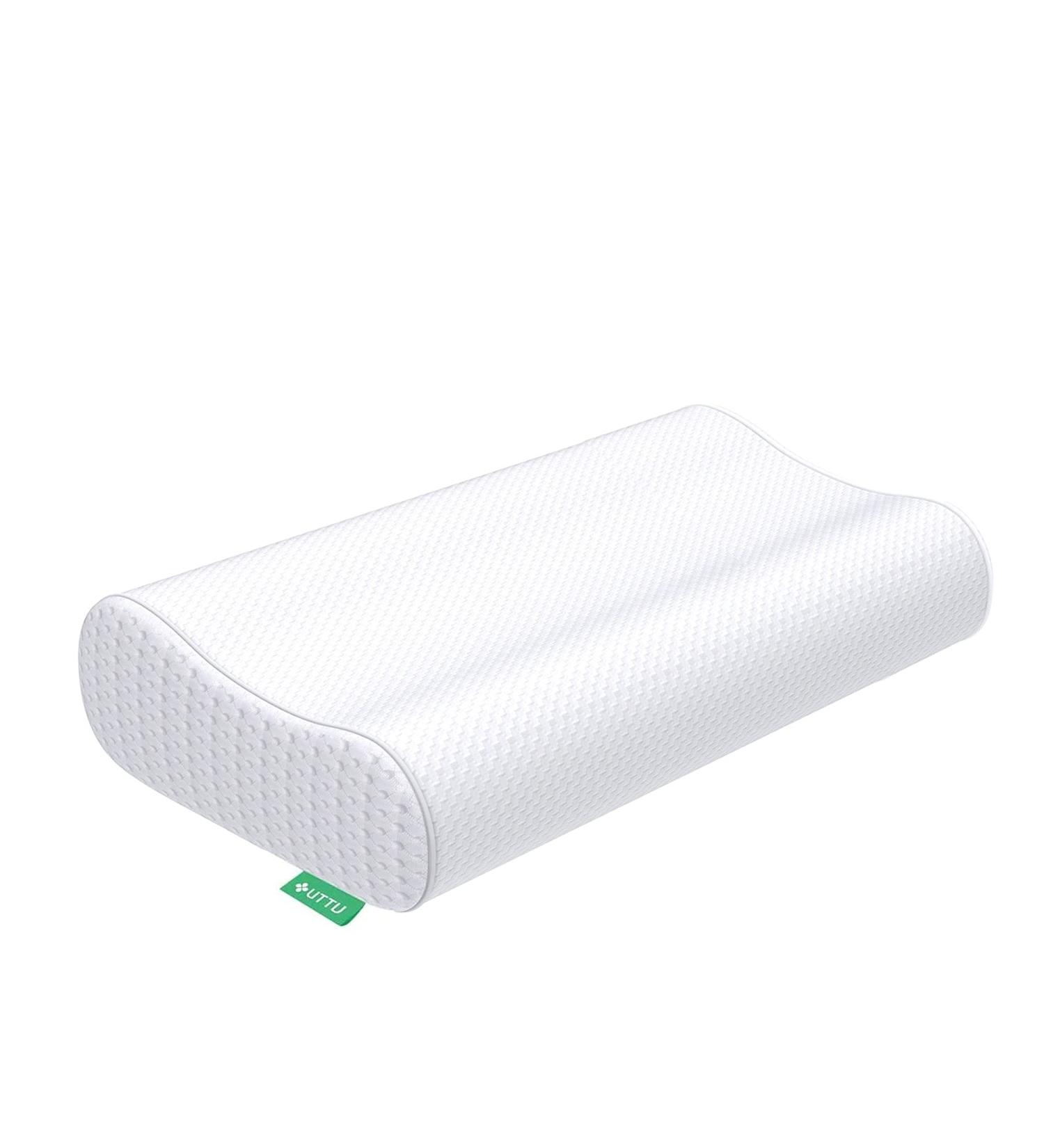 UTTU Sandwich Pillow Queen Size - Orthopedic Cervical Pillow for Neck Pain Relief - Memory Foam, Adjustable & CertiPUR-US Certified - Ideal for Side Sleepers - Buy Online on GoSupps.com