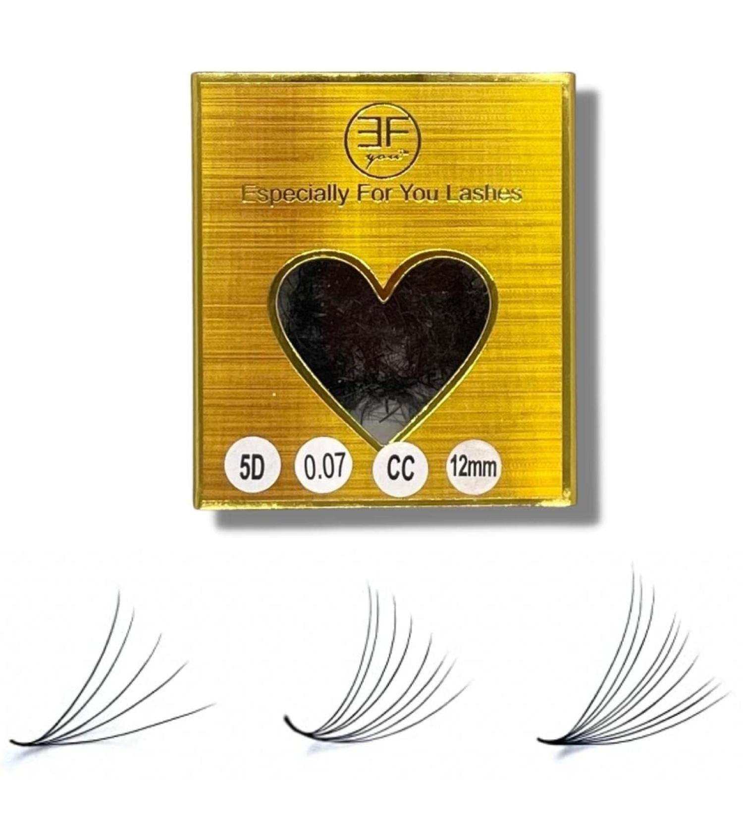 500 Loose Promade Fans | Volume Eyelash Extensions | 3D to 20D | C CC D L M | 0.03-0.1mm | 8-20mm Length | Long Lasting & Easy Application - Buy Online on GoSupps.com