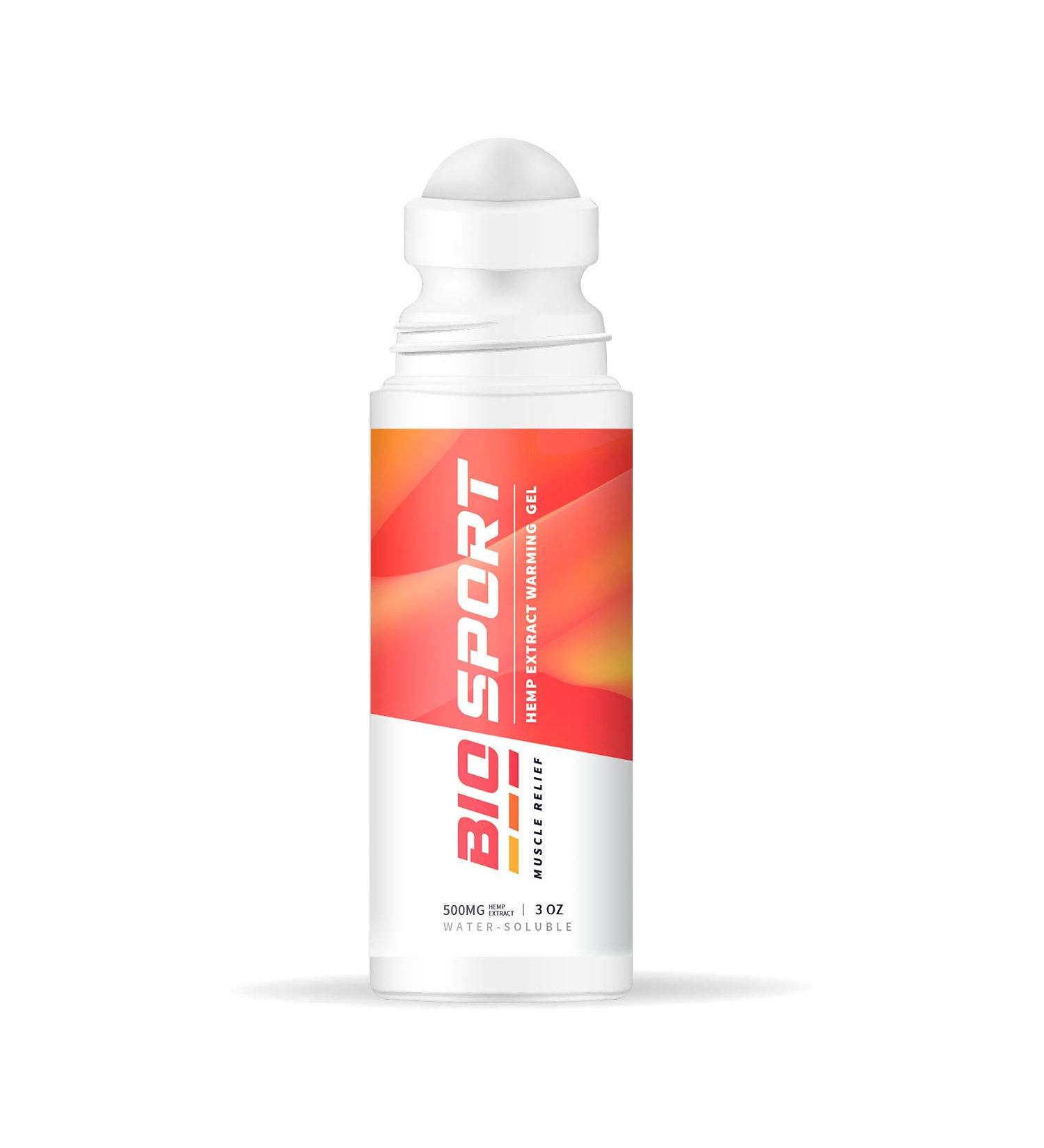 Biosports Muscle Relief Hemp Extract Heating Gel 500mg 3 Fl. Oz