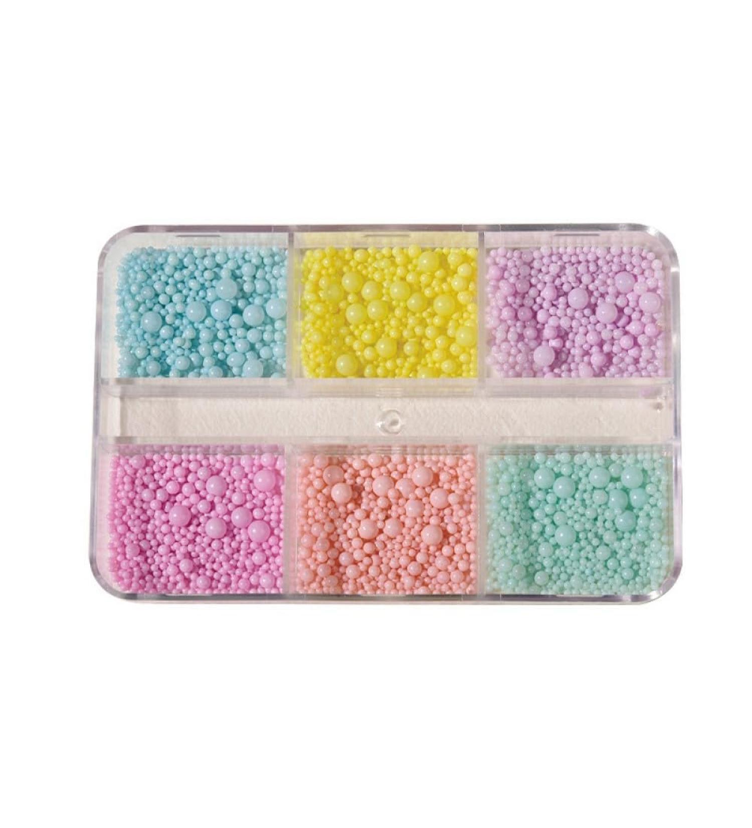 Summer Macaron Nail Art Beads Colorful Mini Metal Studs for DIY Decorations & Accessories - Buy Online on GoSupps.com