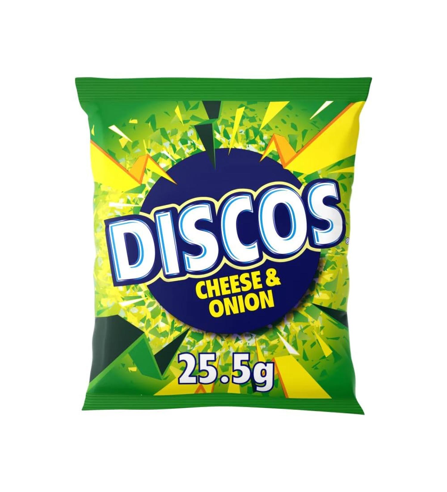 Discos Cheese & Onion Crisps 25.5g-Food