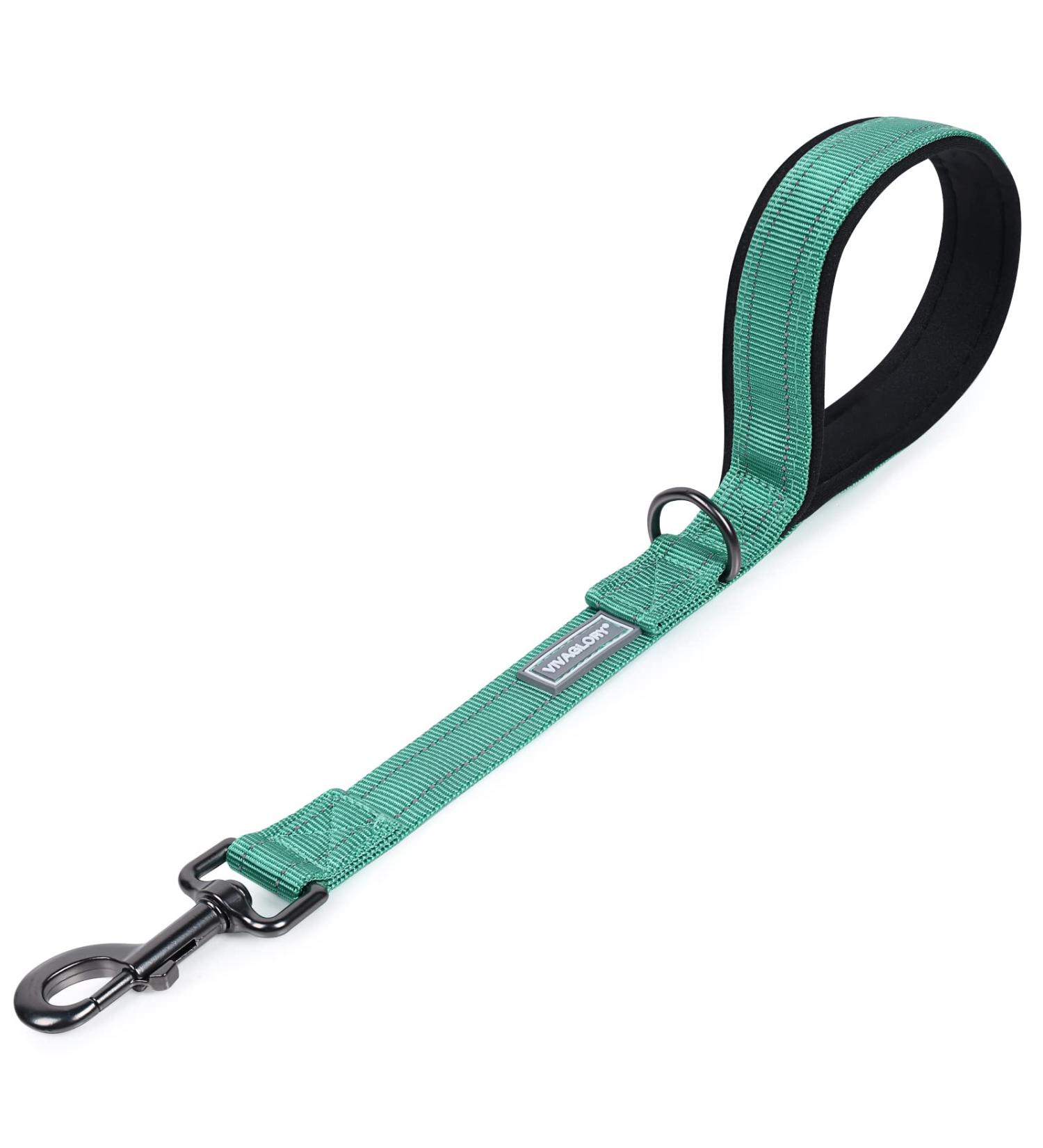 Vivaglory Short Dog Leash | Training Lines for Medium & Large Dogs | 46 cm Green Traffic Leash - Buy Online on GoSupps.com