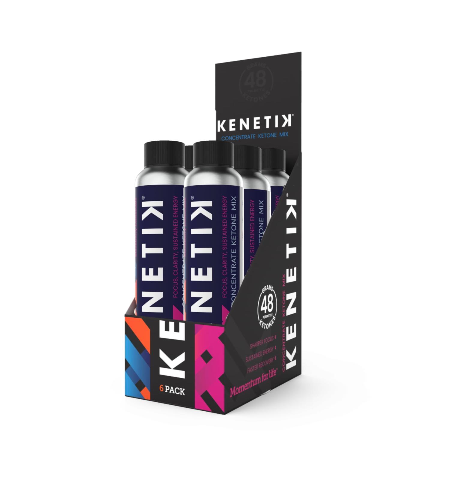 KENETIK Clean Energy Drink Mix Sugar Free & Caffeine Free Drinkable Ketones For Energy Mental Focus High Performance D-BHB Ketone Blend with Zero Crash No Jitters Blackberry Lemonade 6 Pack - Buy Online on GoSupps.com