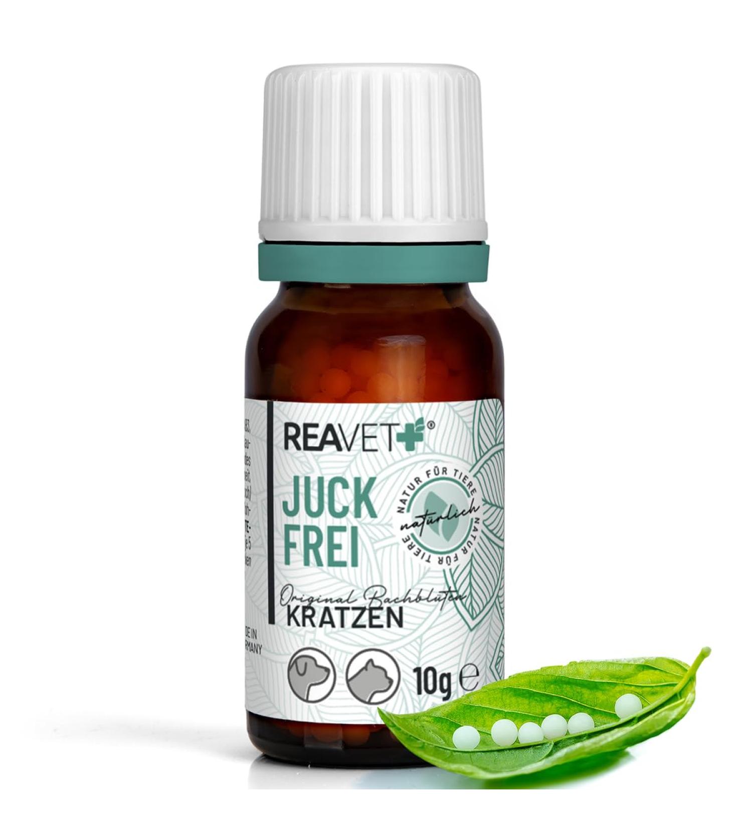 Reavet Bachbl ten Globules for Dogs & Cats - Natural Support for Itching Scales & Mite Infestation | 10g Dr. Bach Remedies - Buy Online on GoSupps.com