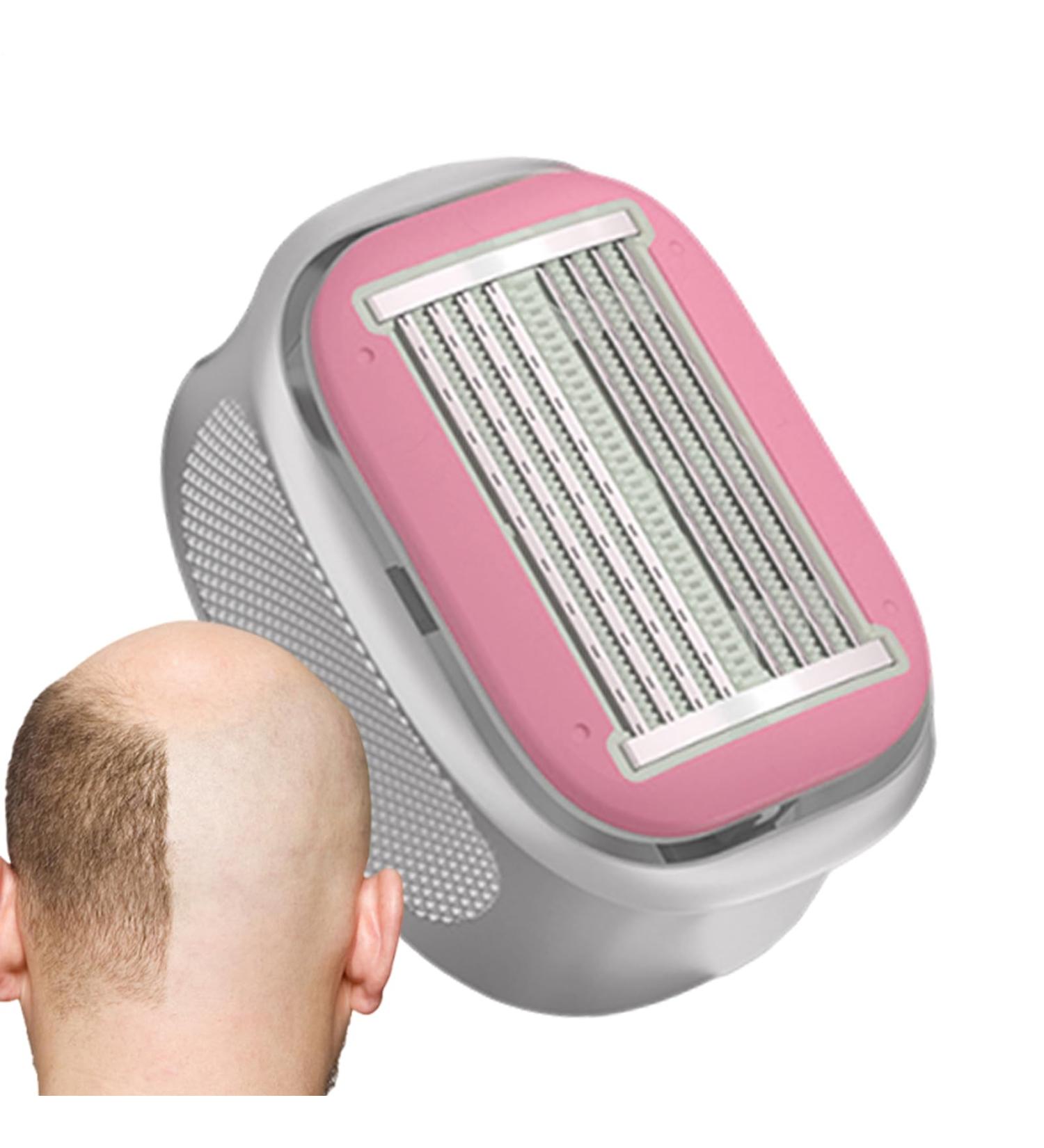 Shavers for Bald Head for Men Waterproof Manual Trimmer for and Dry Bald Skull Waterproof Hair Trimmer Care Tool for Head Leather Beard Face Arms Legs U Pink - Buy Online on GoSupps.com