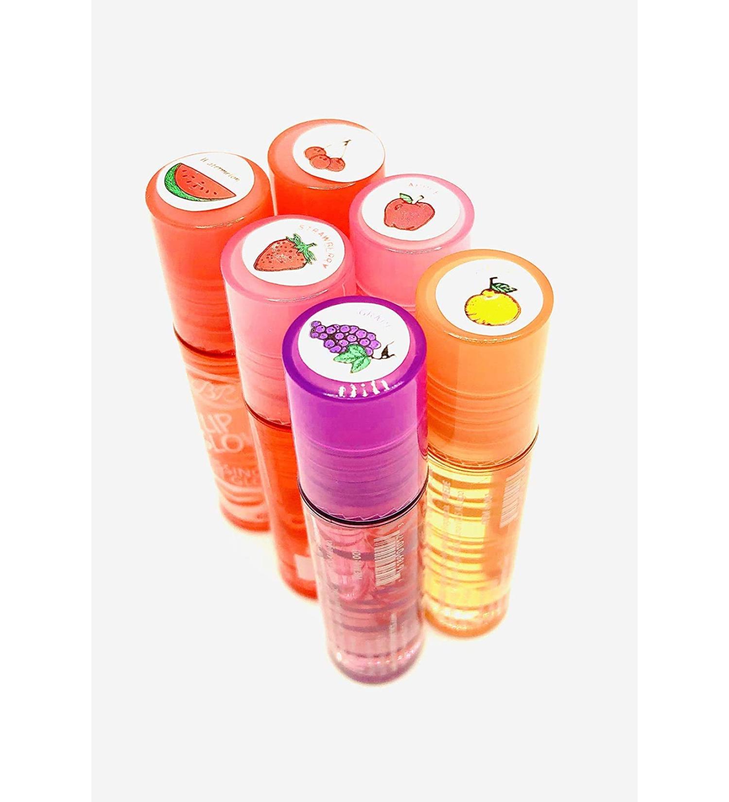 Lip Glow Kissing Fruit Gloss Set - Pack of 6 | Long-lasting Shine and Hydration - Buy Online on GoSupps.com