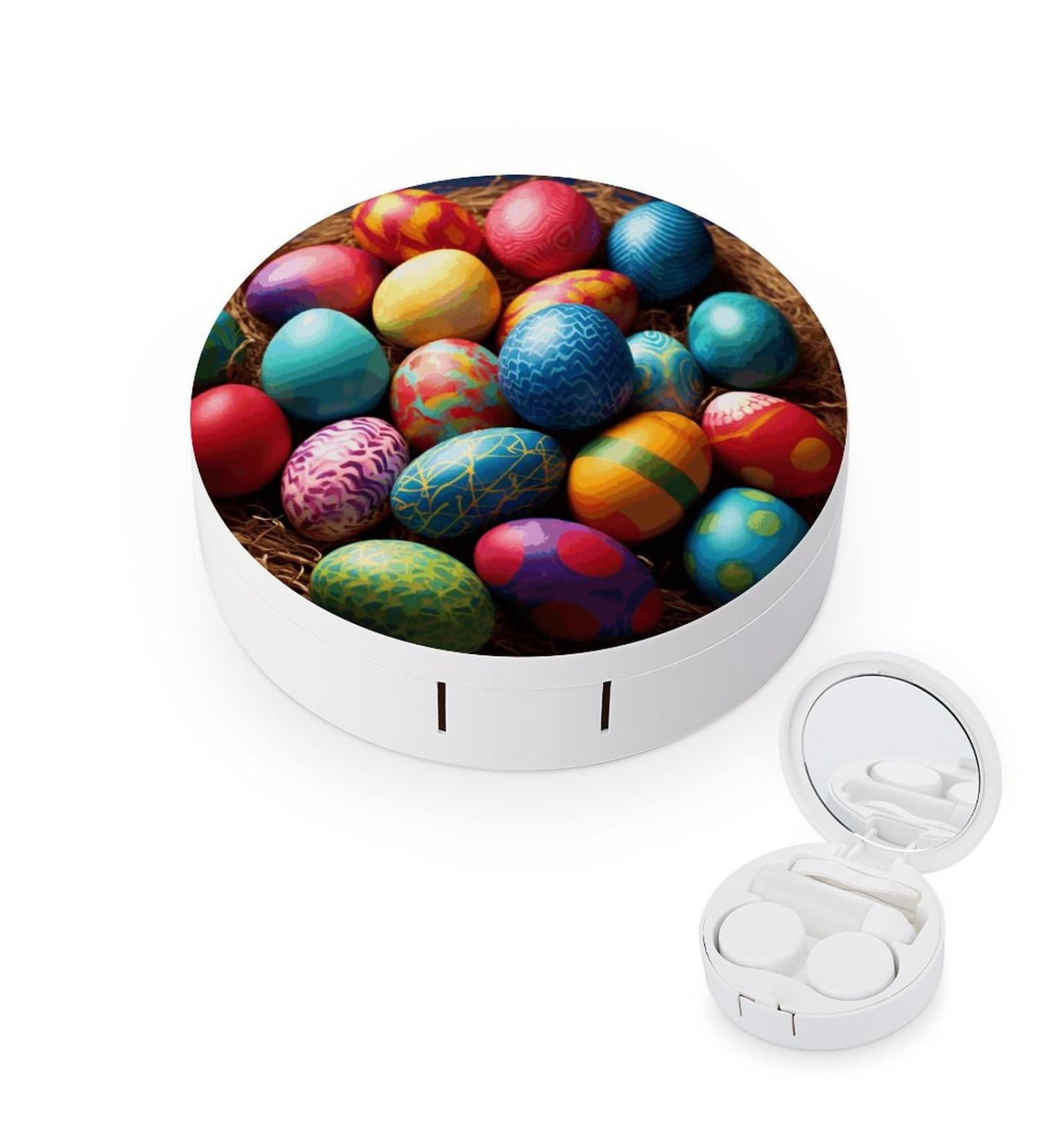 Buy Colorful Easter Day Contact Lens Case - Plastic Travel Box & Care Kit - Buy Online on GoSupps.com