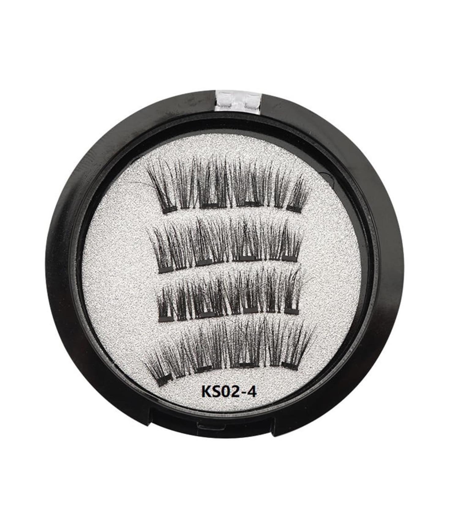zabeto Magnetic Eyelashes with 2 Pairs Artificial Fiber Magnets Magnetic with Eyelash Curler KS02-4 - Buy Online on GoSupps.com