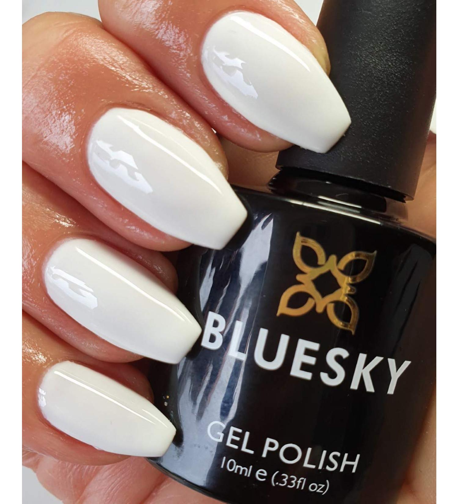 Bluesky RIDGE FILLER WHITE BASE COAT MB10 Nail Gel Polish UV LED Soak Off 10ml