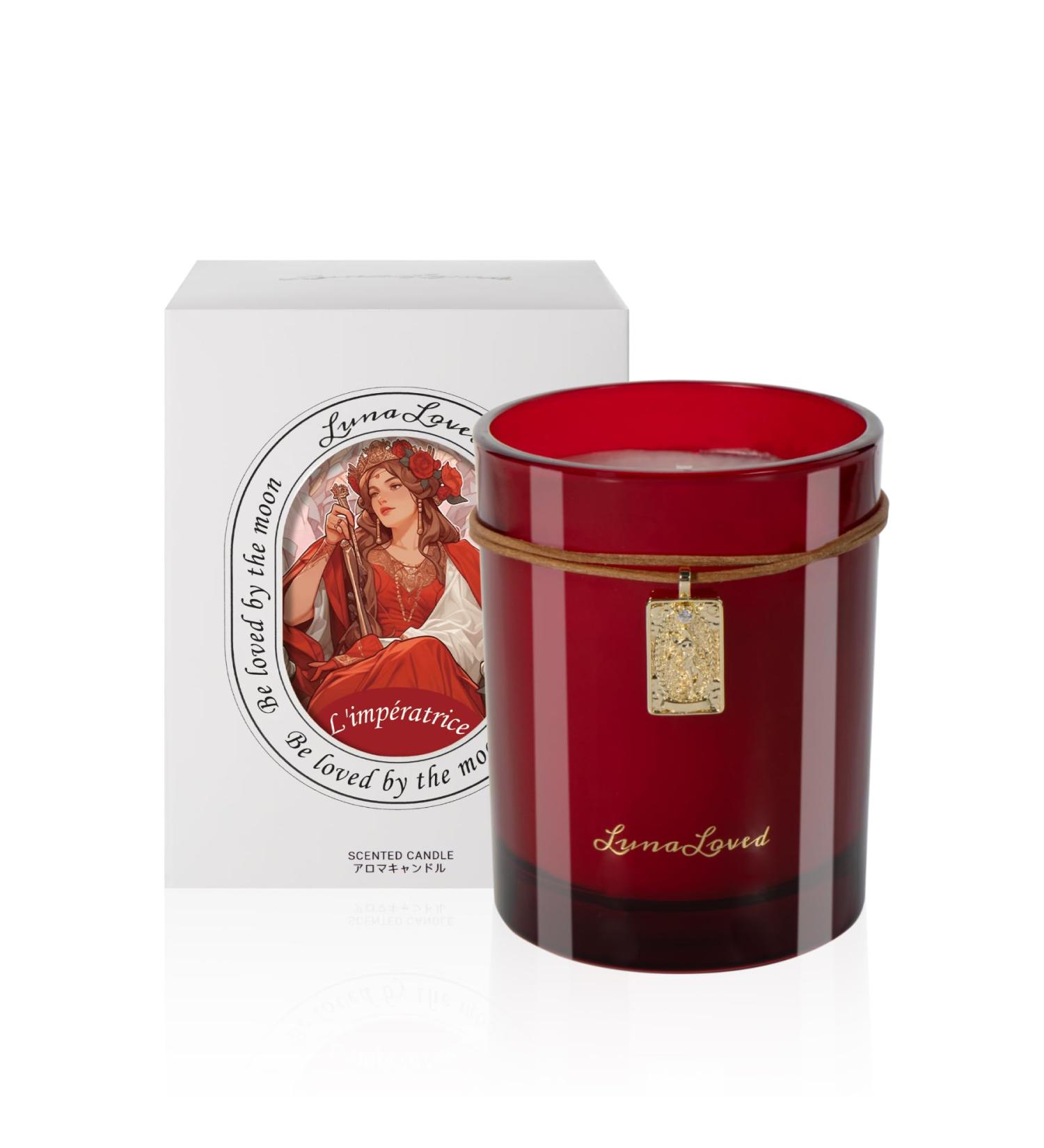 Empress Rose Oud Scented Candles - Soy Candles for Home | Mood-Boosting Saffron & Clove | International Shipping - Buy Online on GoSupps.com