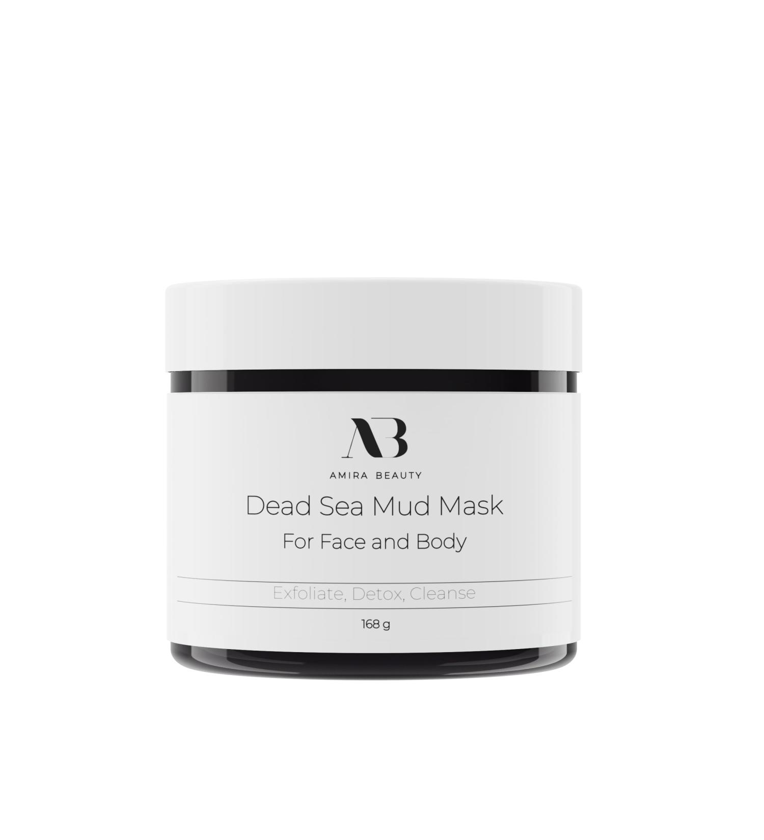 Amira Beauty Dead Sea Mud Mask - Pore Reducing Acne & Blackhead Treatment for All Skin Types - 11 OZ - Buy Online on GoSupps.com