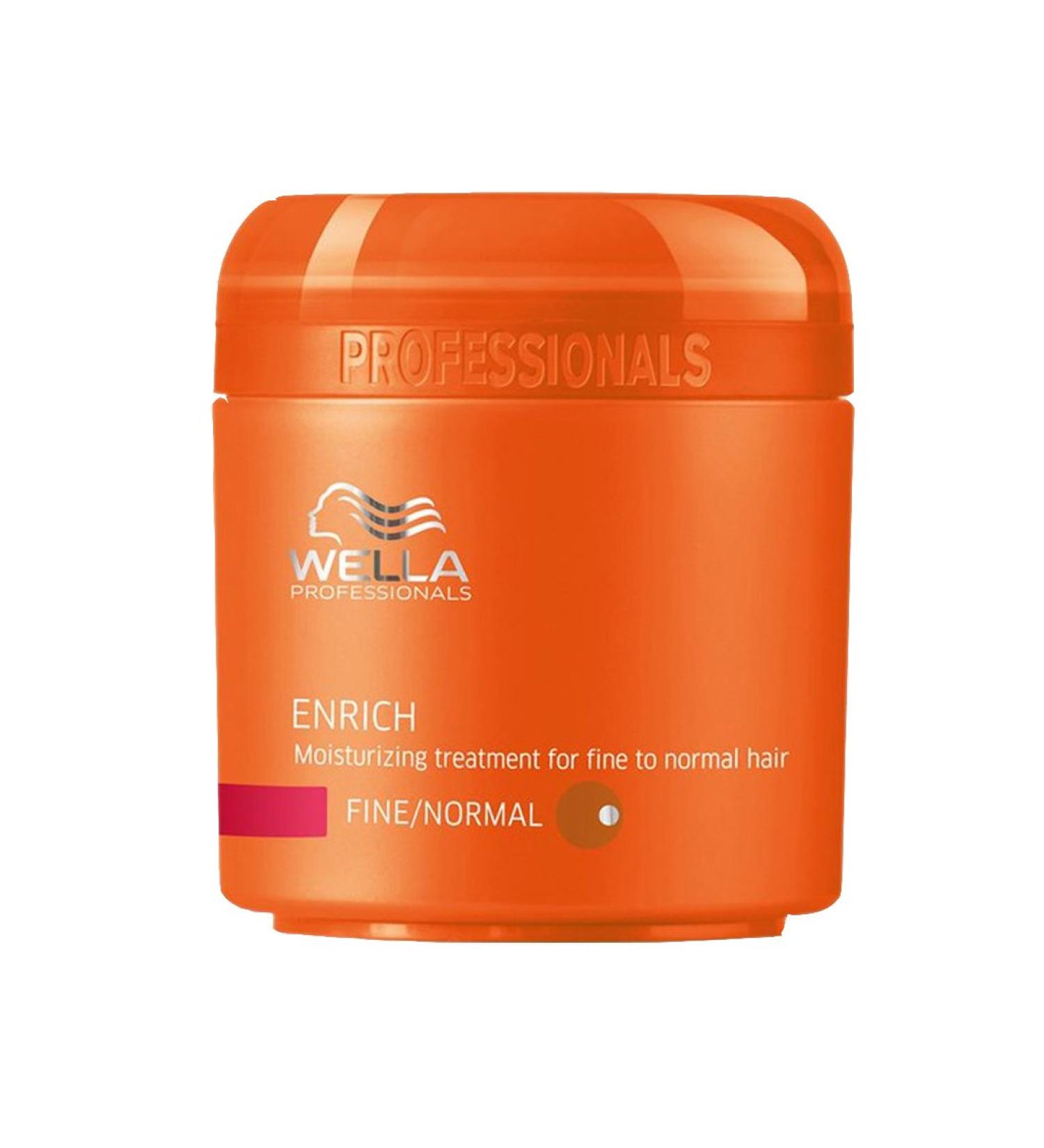 Wella Enrich Mask for Thin/Normal Hair - 150 ml | Deep Conditioning Treatment for Vibrant Shine - International Shipping Available - Buy Online on GoSupps.com