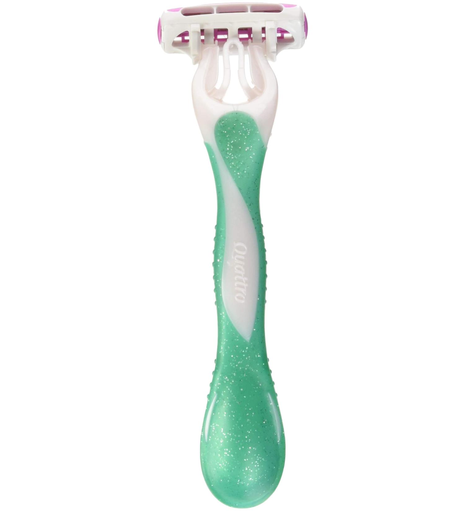 Schick Quattro 4 Women Papaya & Pearl Razor - 3 CT - Buy Online on GoSupps.com