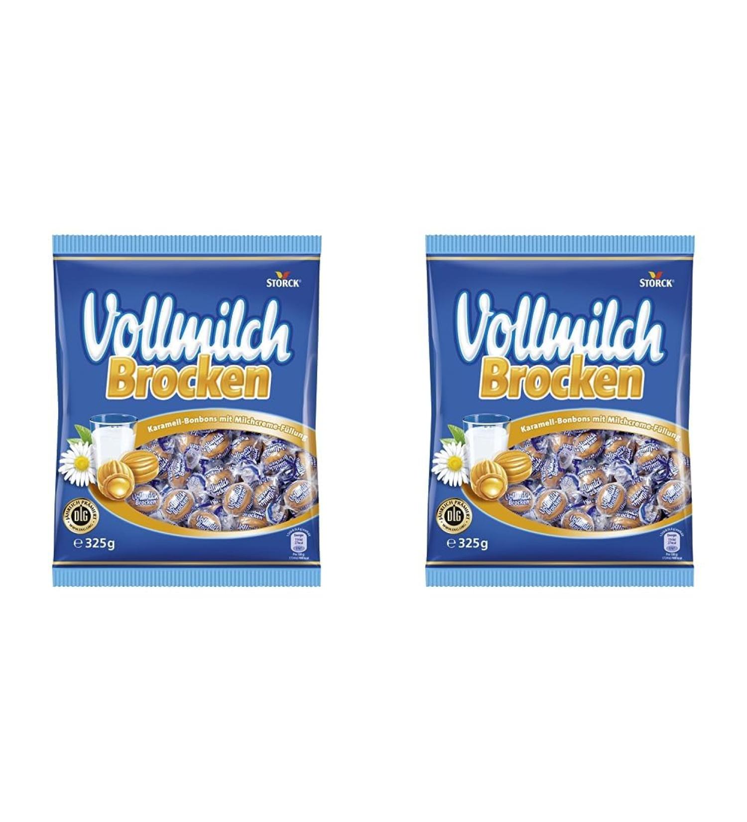 Buy Whole Milk Chunks - 1x325g Caramel Candies with Milk Cream Filling (Pack of 2) - International Shipping Available - Buy Online on GoSupps.com