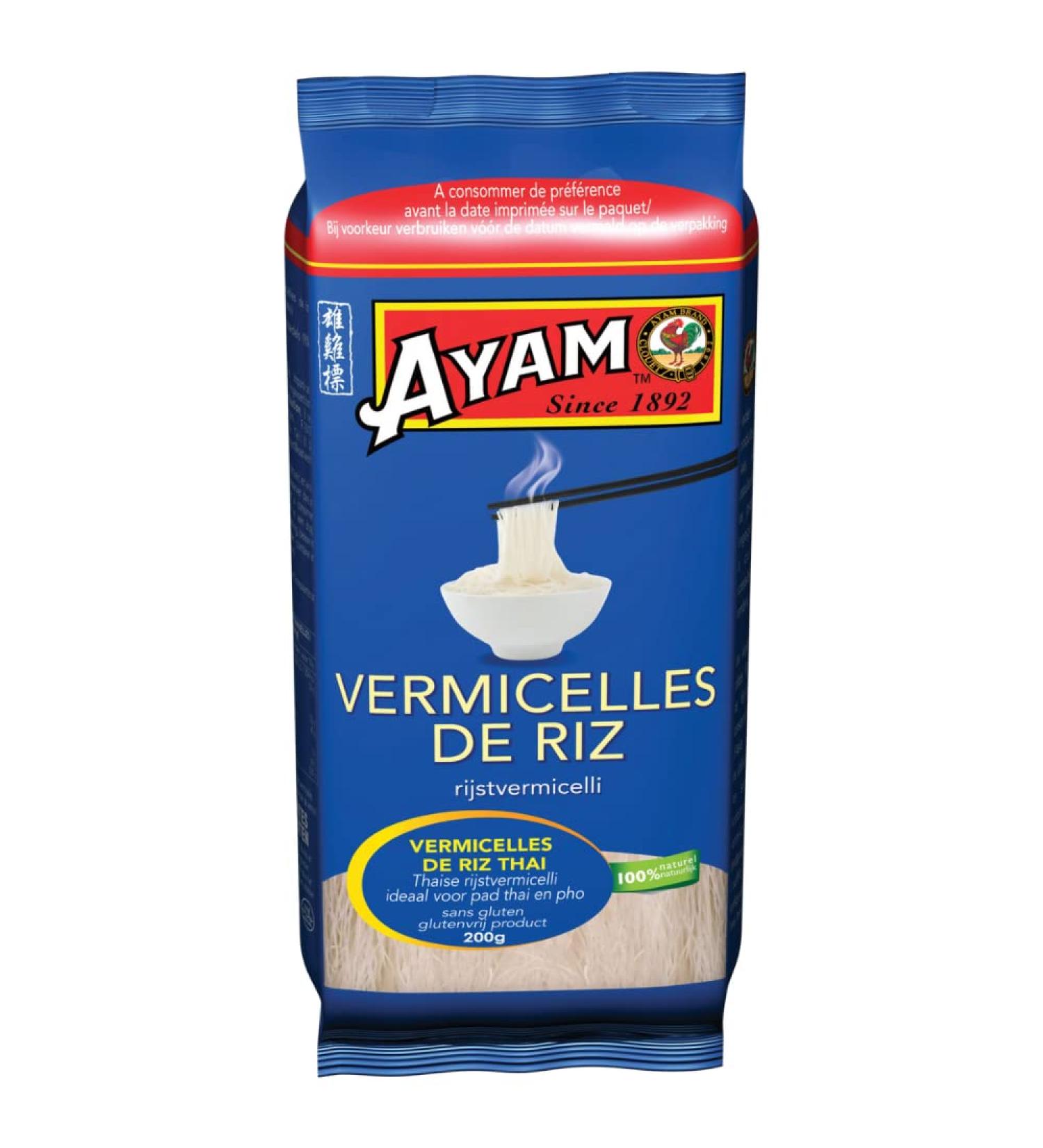 AYAM Rice Vermicelli | 100% Natural | Gluten Free | Easy and Quick to Cook at Home | Ready in 5min | Noodles | No Preservation - Buy Online on GoSupps.com