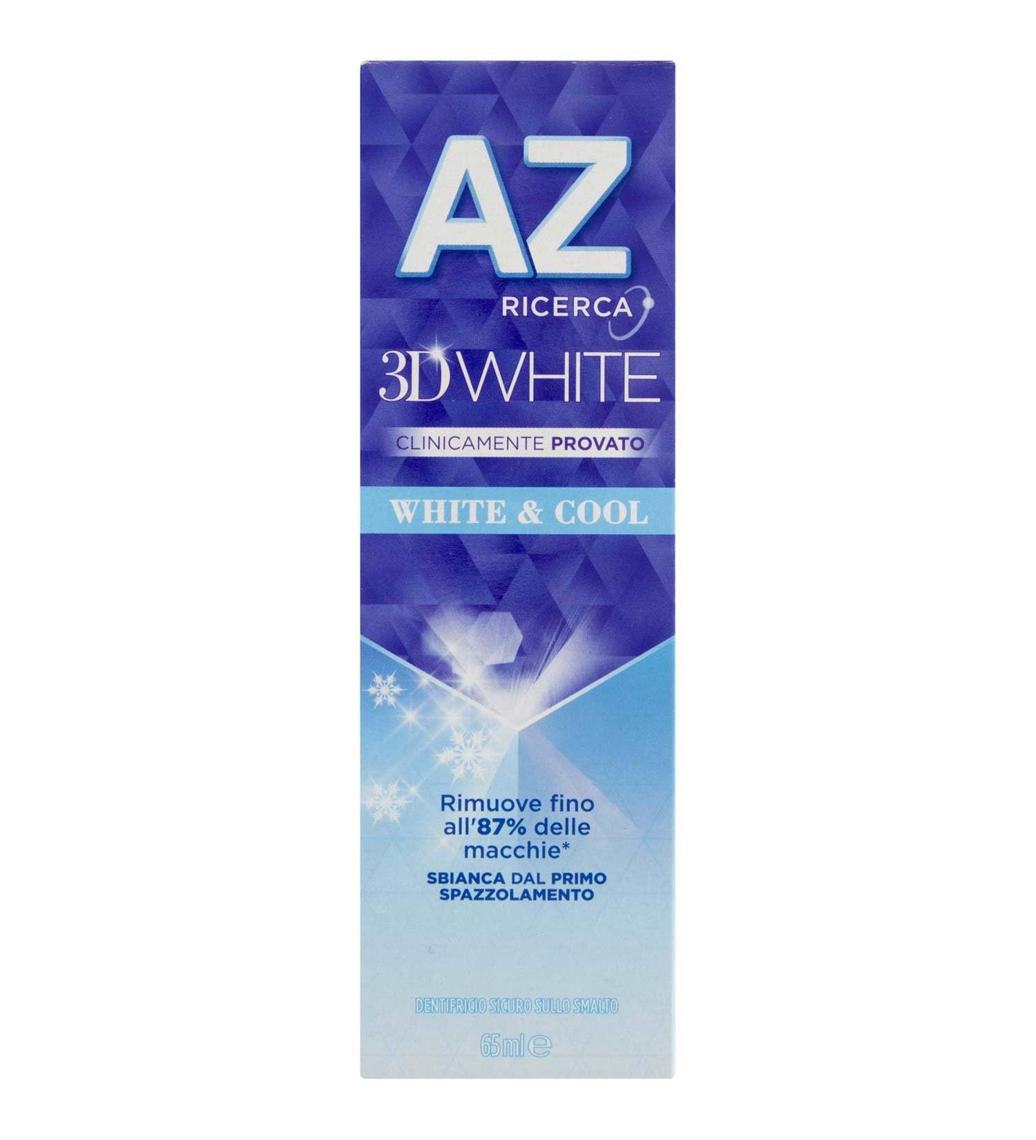  AZ RICERCA White & Cool 3D Dentifricio 65ml - Buy Online on GoSupps.com