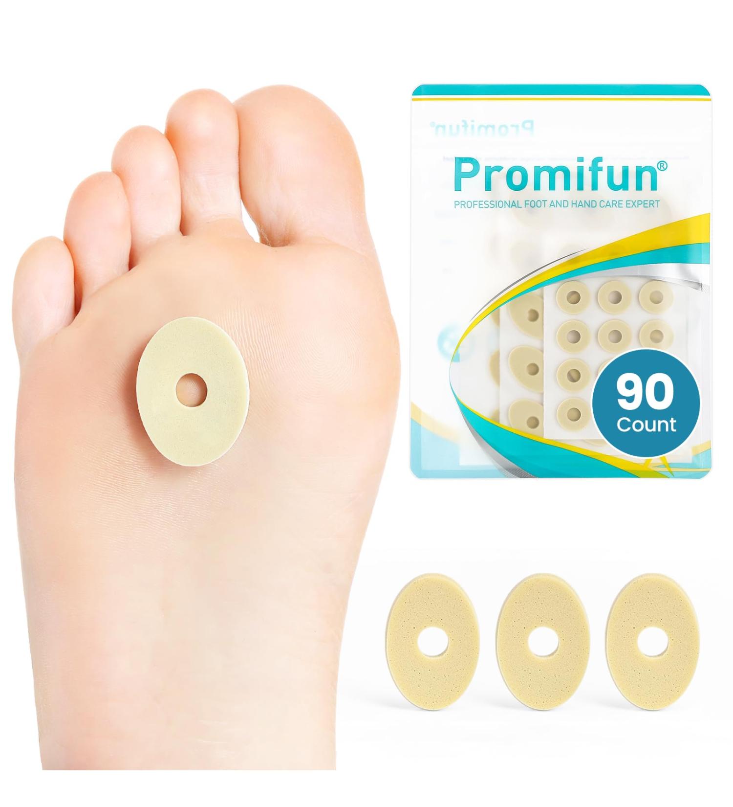 Corn Cushions for Toes & Feet - Pain Relief Pads with Foam Padding - Self-Stick Callus Cushions for Sore Spots (Medium 90 Count) - International Shipping Available - Buy Online on GoSupps.com