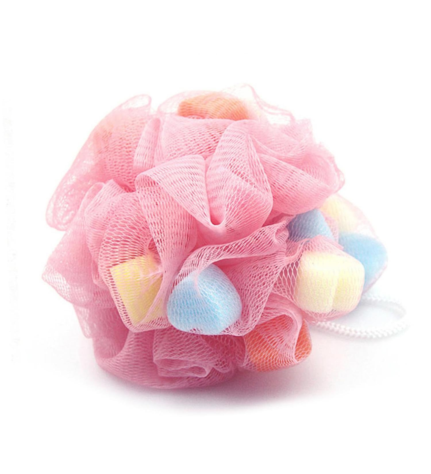 Shop Housoutil 4pcs Colorful Home Bath Balls | Super Soft Shower Sponge for Adults & Kids - Perfect for Relaxing Baths - Buy Online on GoSupps.com