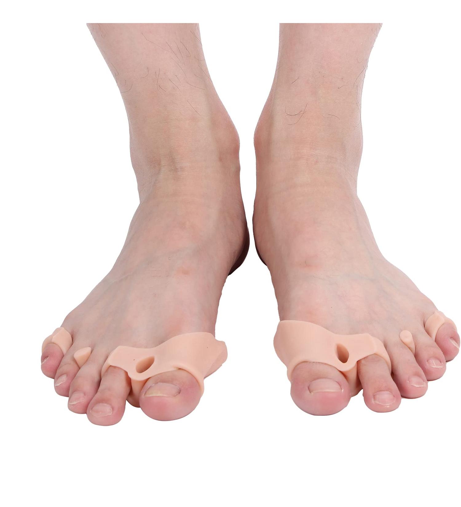 Silicone Toe Separator Big Toe Spacers Gel Spreader for Bunion Relief and Toe Alignment - 1 Pair (Color) - Buy Online on GoSupps.com