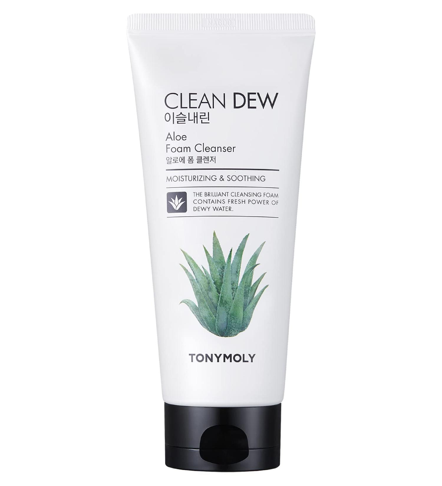 TONYMOLY Clean Dew Aloe - Refreshing Aloe Vera Facial Cleanser - Buy Online on GoSupps.com