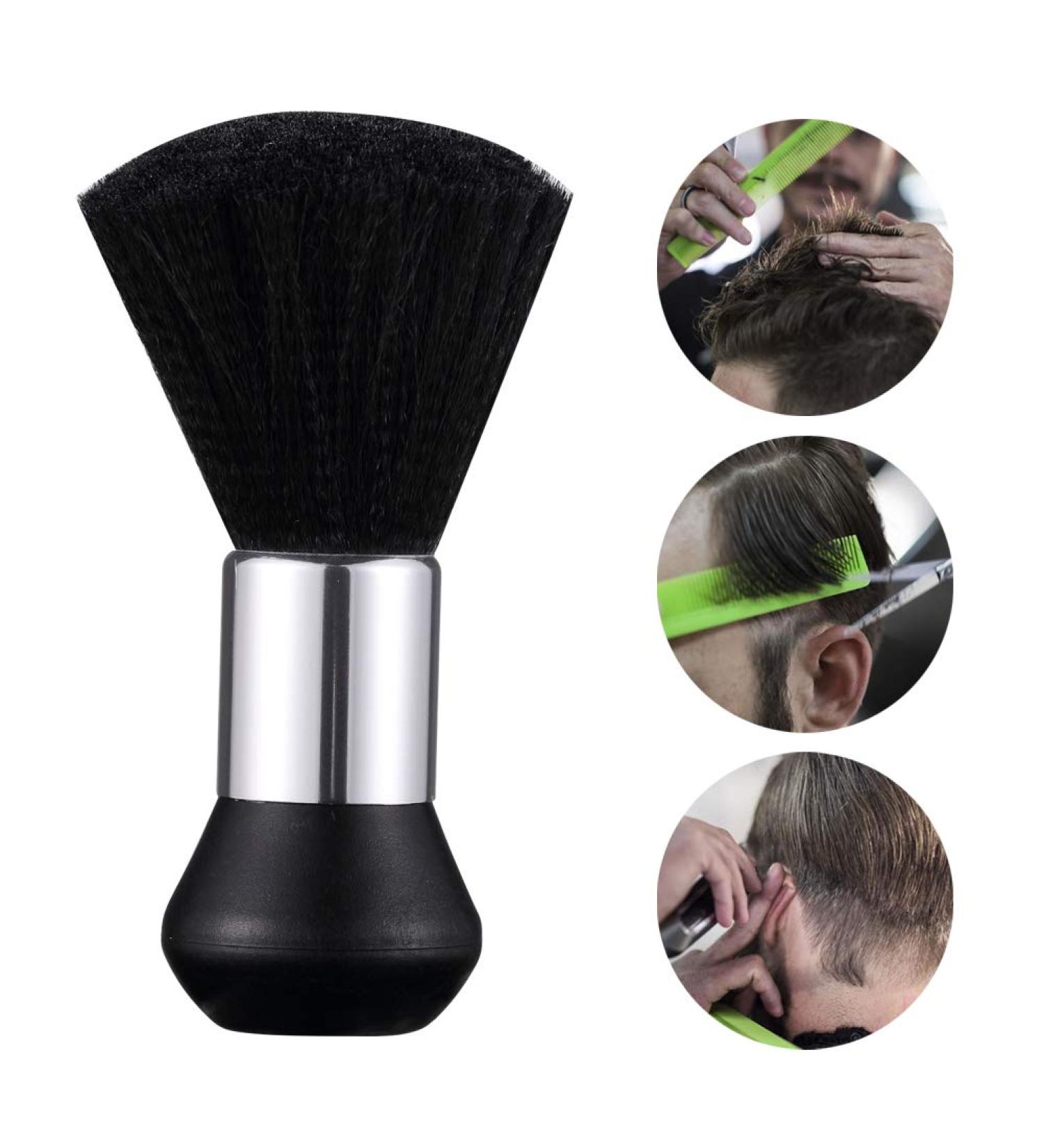 Surplex Hairdresser Neck Brush - Soft Barber Duster for Hair Cutting & Styling | Black | International Shipping - Buy Online on GoSupps.com