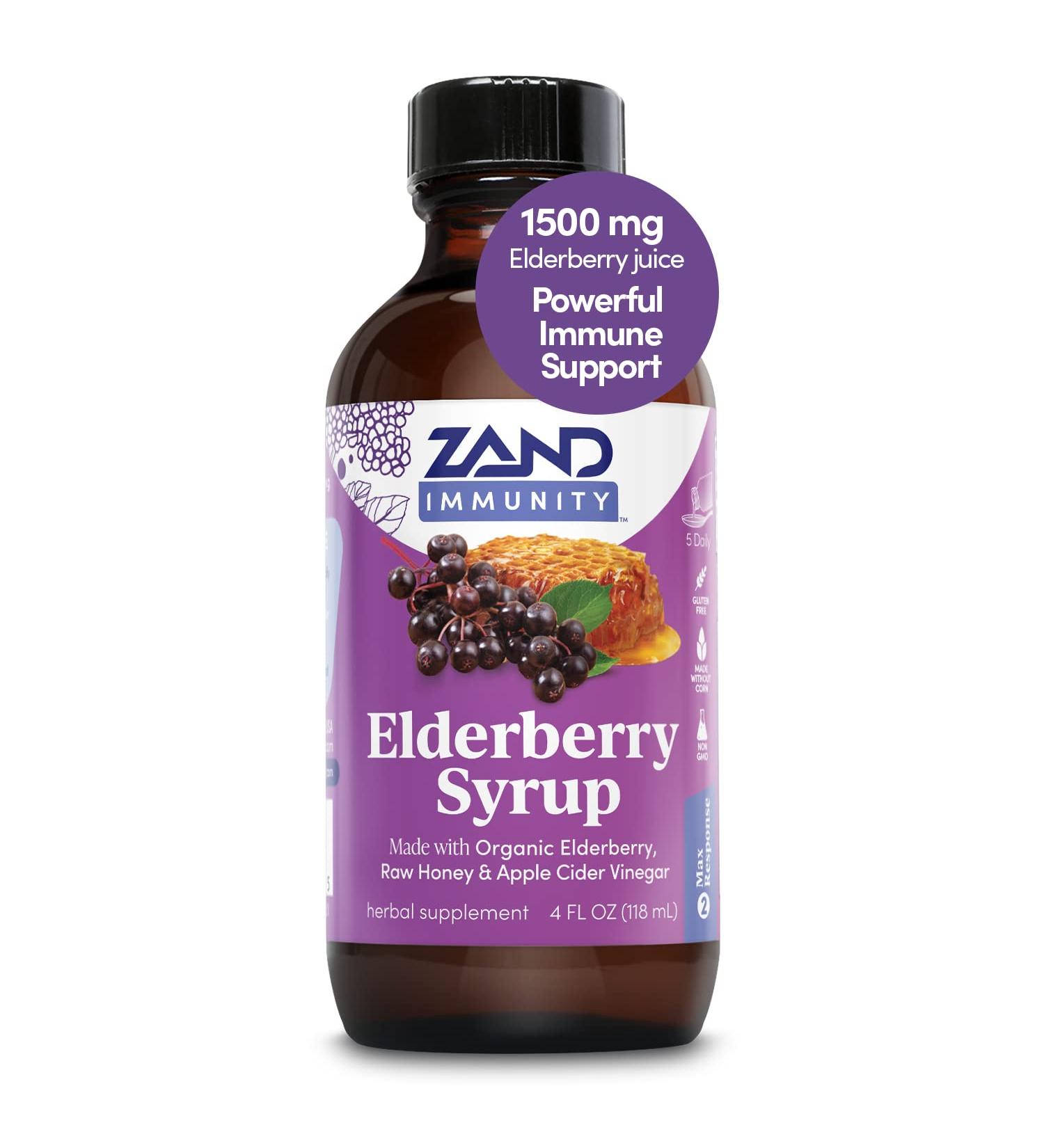 Zand Kids Elderberry Syrup 4 oz - Immune Support for Children - Buy Online on GoSupps.com