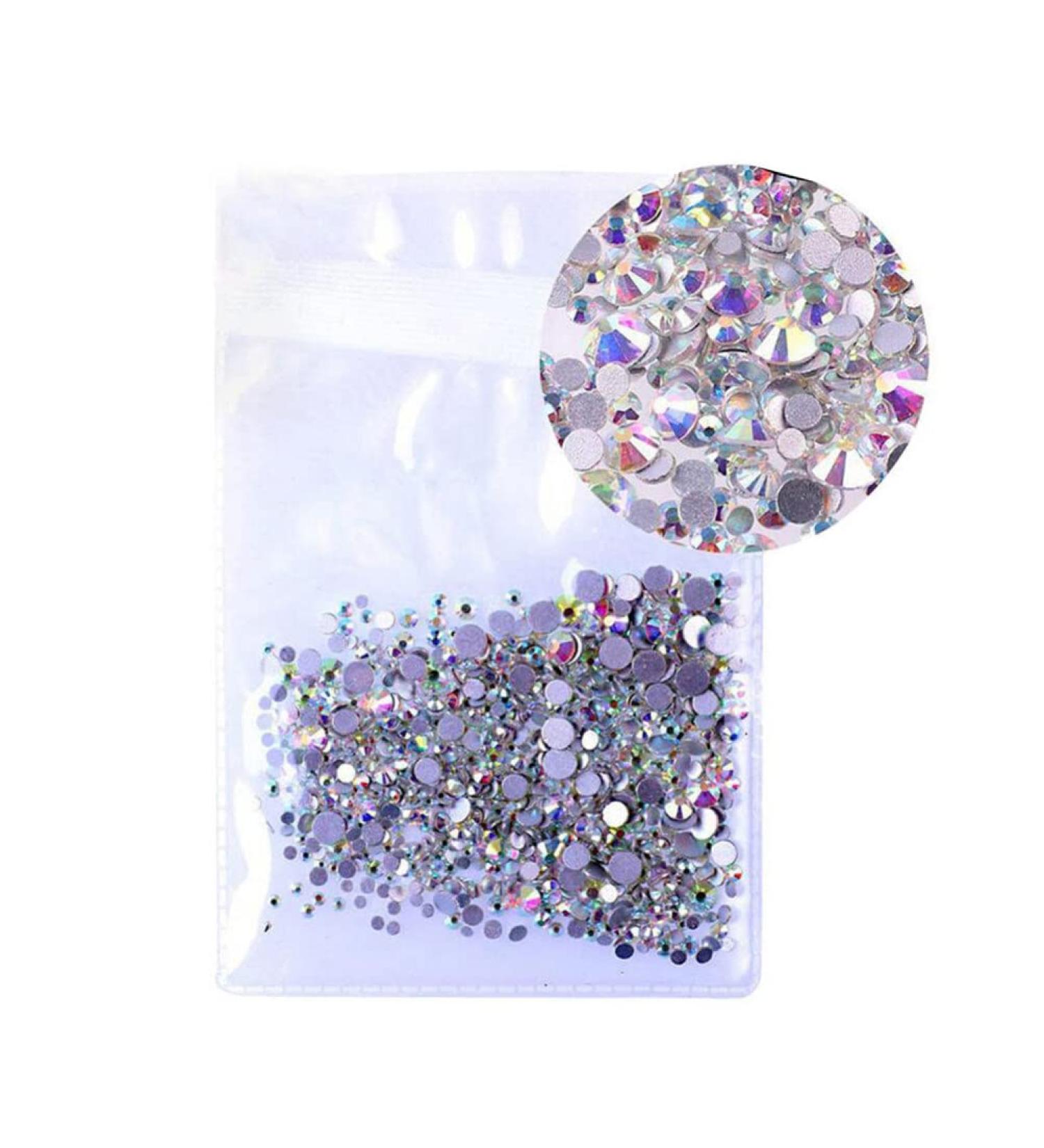 Milisten Nail Accessories AB Nail Art Rhinestones Glass Nail Crystal Flatback Beads Charms Gems Stones For Makeup Clothes Shoes Phone Shell Decor 2.0mm Nail Rhinestone - Buy Online on GoSupps.com